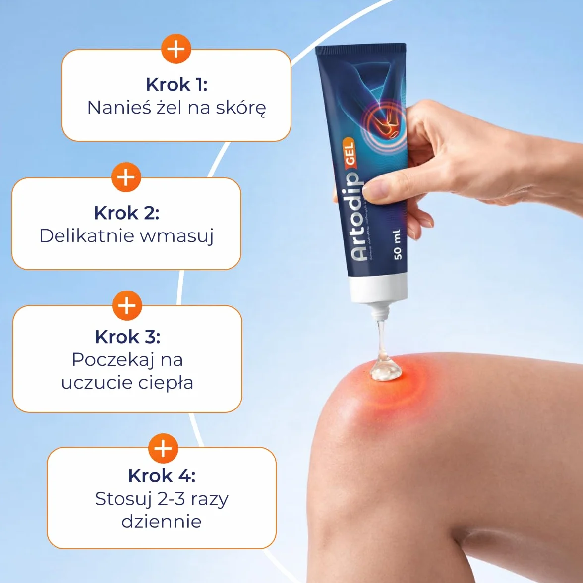 Premium – Czarci Pazur, Żywokost i Arnika – Intensywny Żel Rozgrzewający z Kapsaicyną do Pielęgnacji Stawów i Mięśni – 50ml