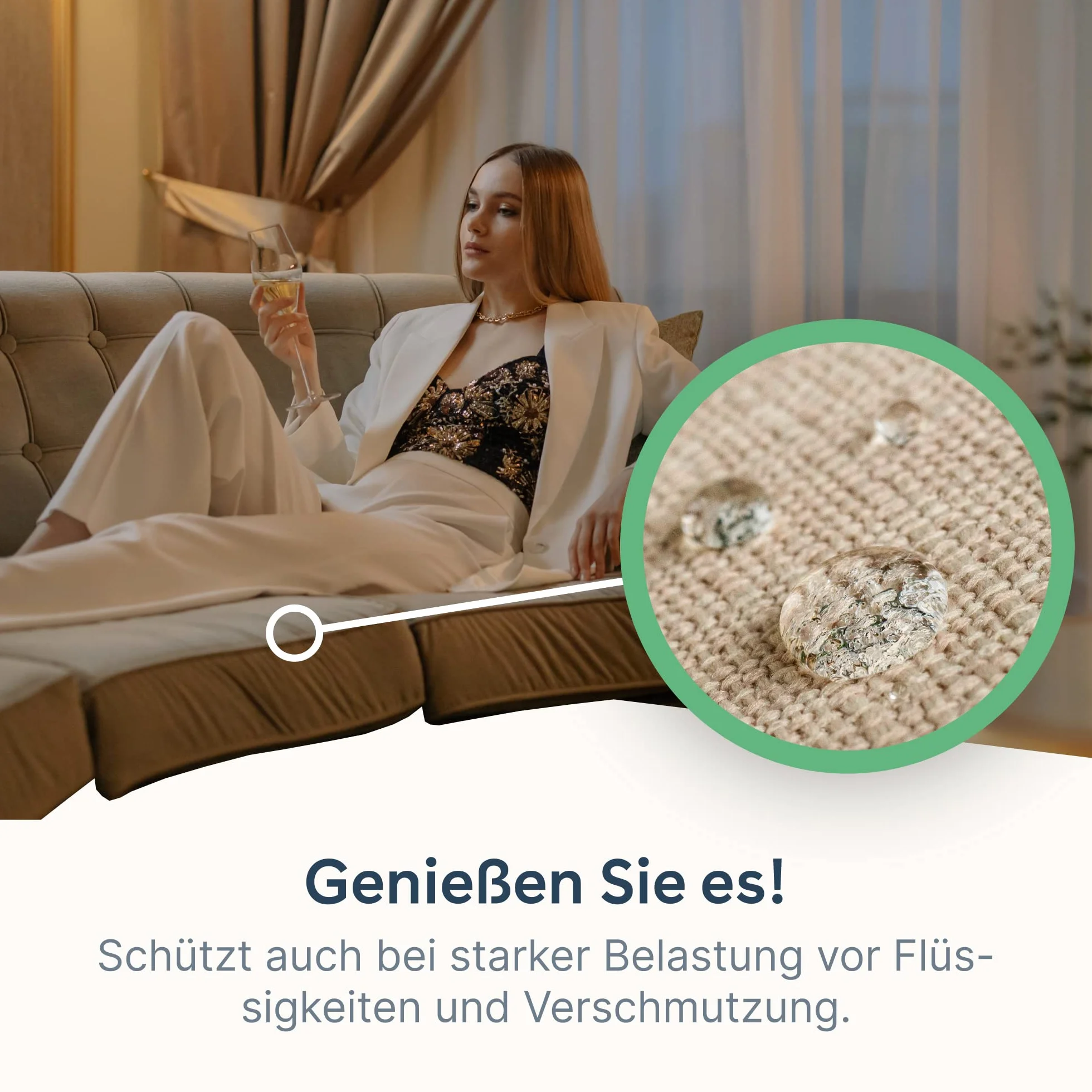 Impregnacja mebli tapicerowanych, sofa, fotel, ochrona przed plamami, płynami, brudem, tkaniną, skórą, efekt perlenia (2,5 l)