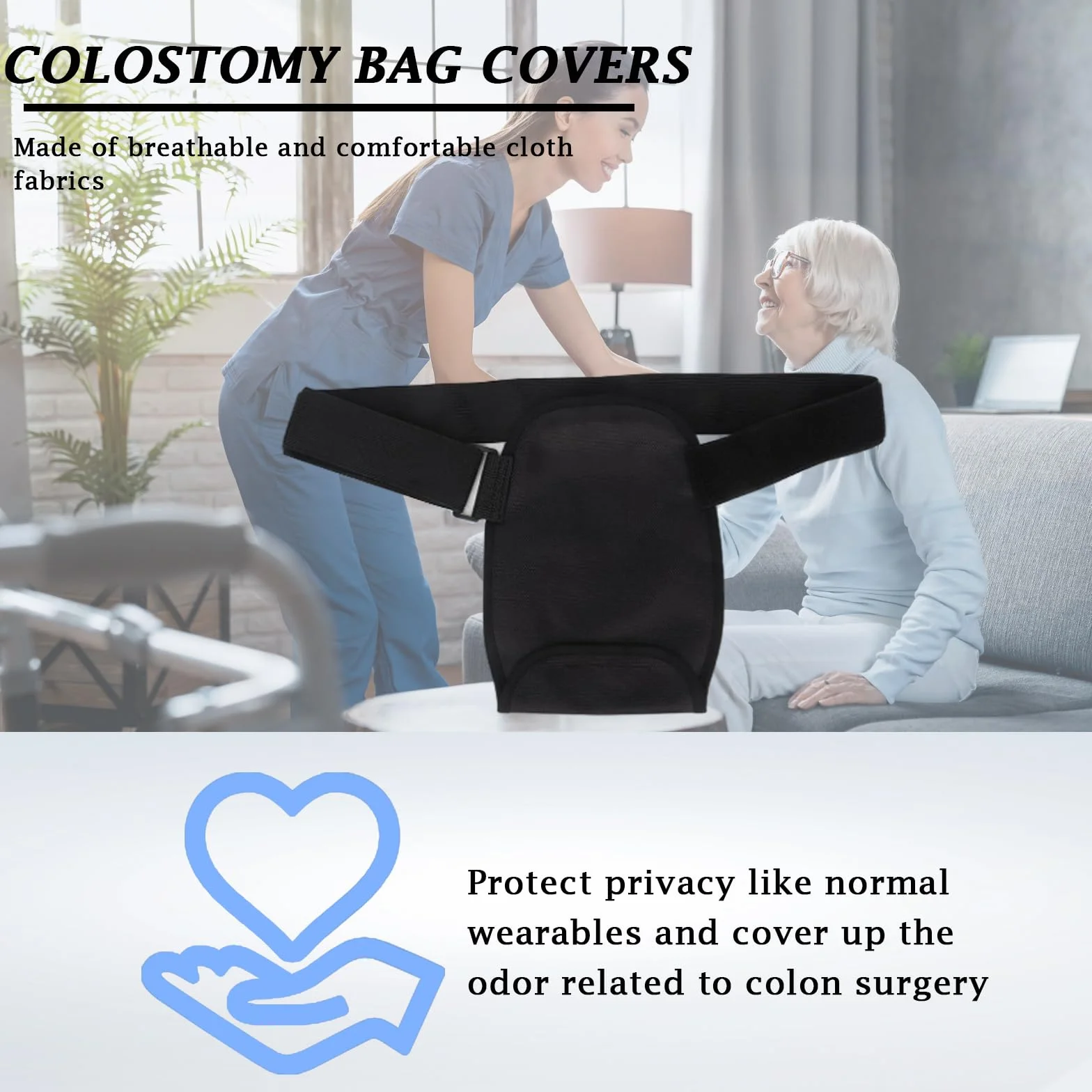 Pokrowiec na torbę stomijną, Ostomy Bag Cover, Colostomy ileostomia