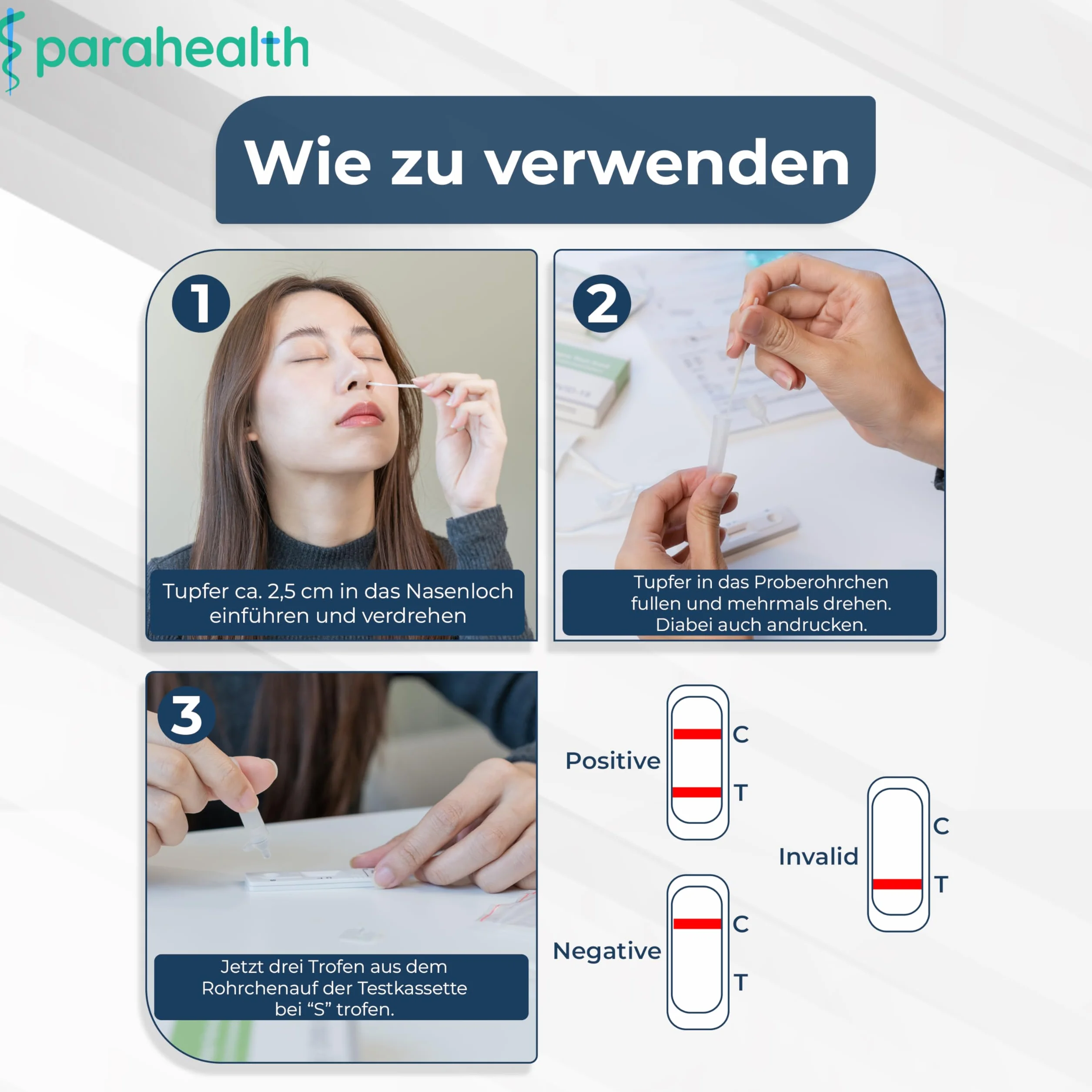 diagnostics - Szybki wymaz na SARS-CoV-2, test antygenu nosowego, zatwierdzony dla nowych wariantów 2024, wysoka czułość (20)