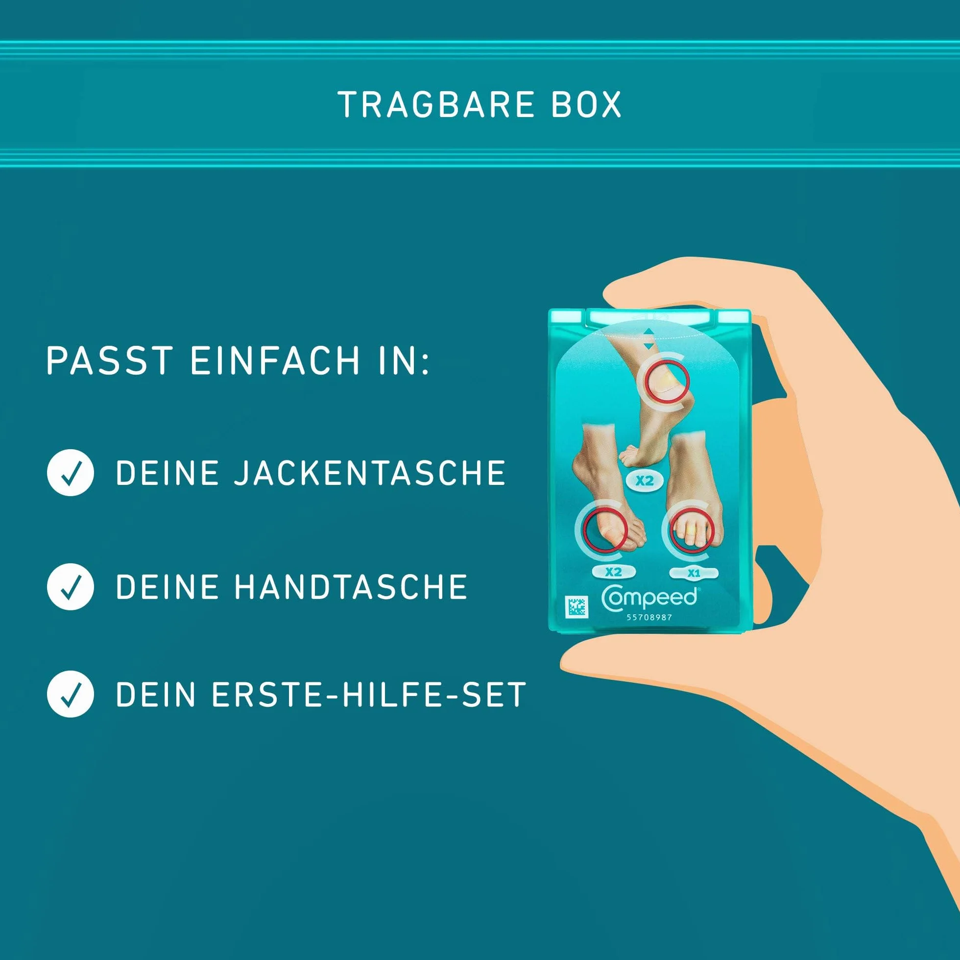 Compeed Blasenpflaster Mixpack, 5 Sztuka Chodnik