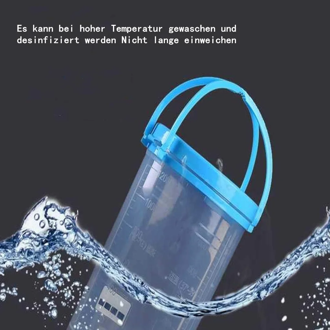 Kompletny zestaw do lewatywy do oczyszczania jelita grubego, zestaw do lewatywy MTSXDYT 1200 ml, w zestawie 10 probówek jelitowych 25 cm, zestaw wielokrotnego użytku irygator do higienicznego