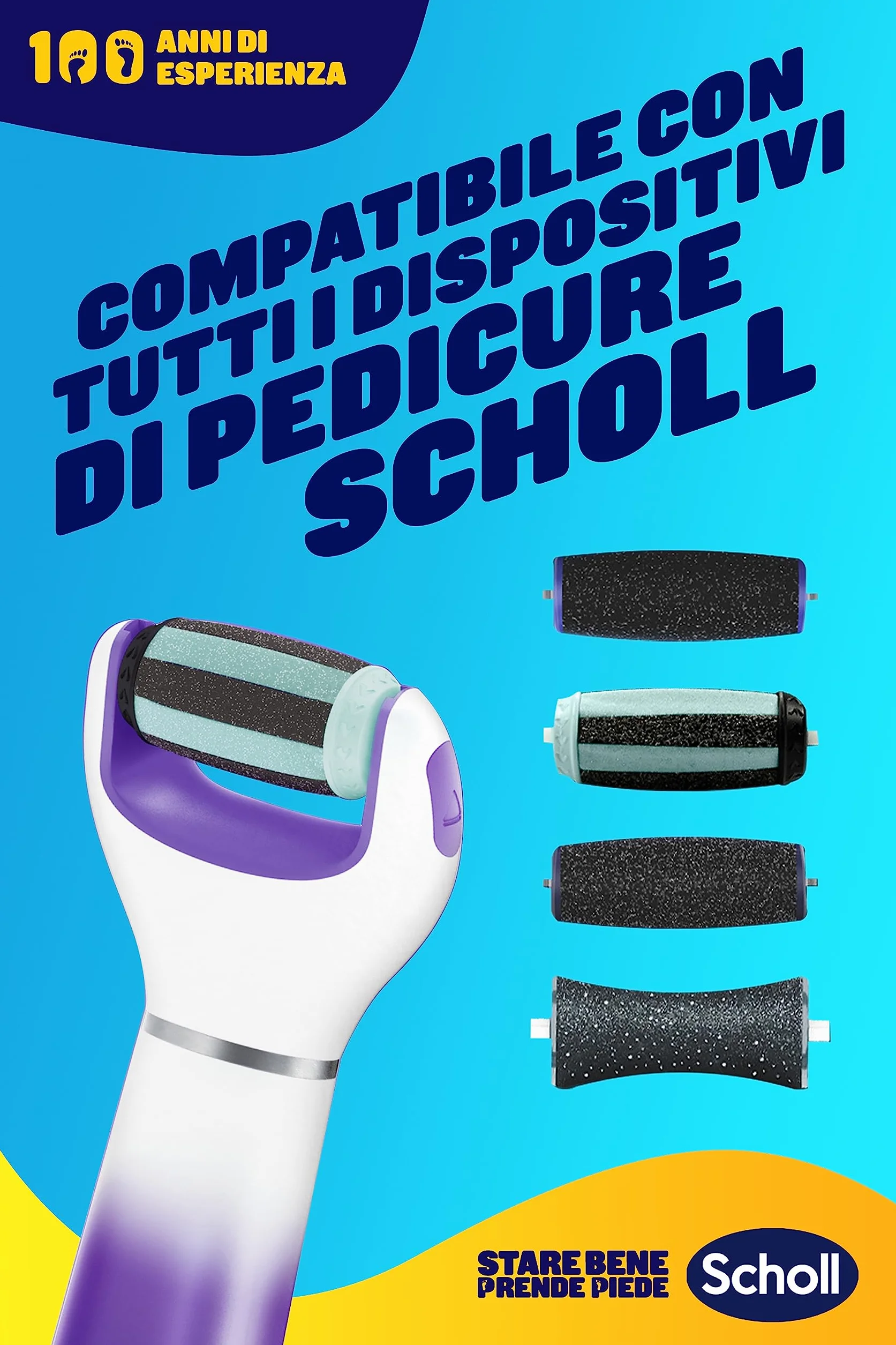 Scholl Expertcare 3198213 Pilnik, Biały/Fioletowy, 1 Sztuka
