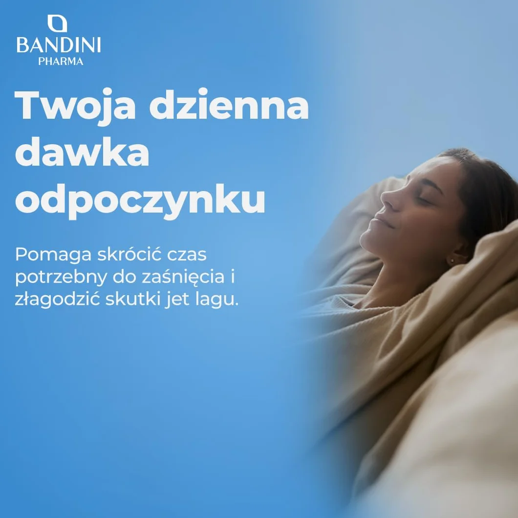 Bandini Pure Melatonin 400 wegańskich tabletek 1 mg Suplement na sen Łatwy do połknięcia