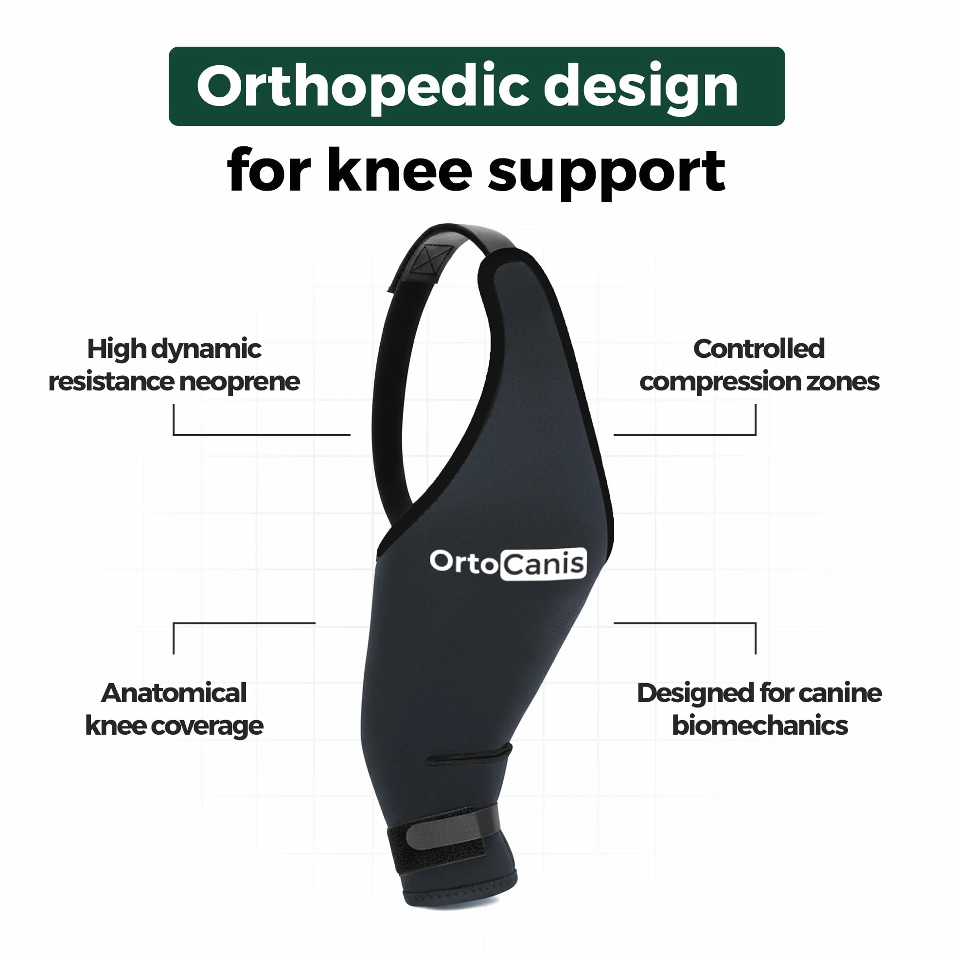 Ortocanis Ochraniacz na kolana dla psa neopren ARD rozmiar XL 37-41 cm