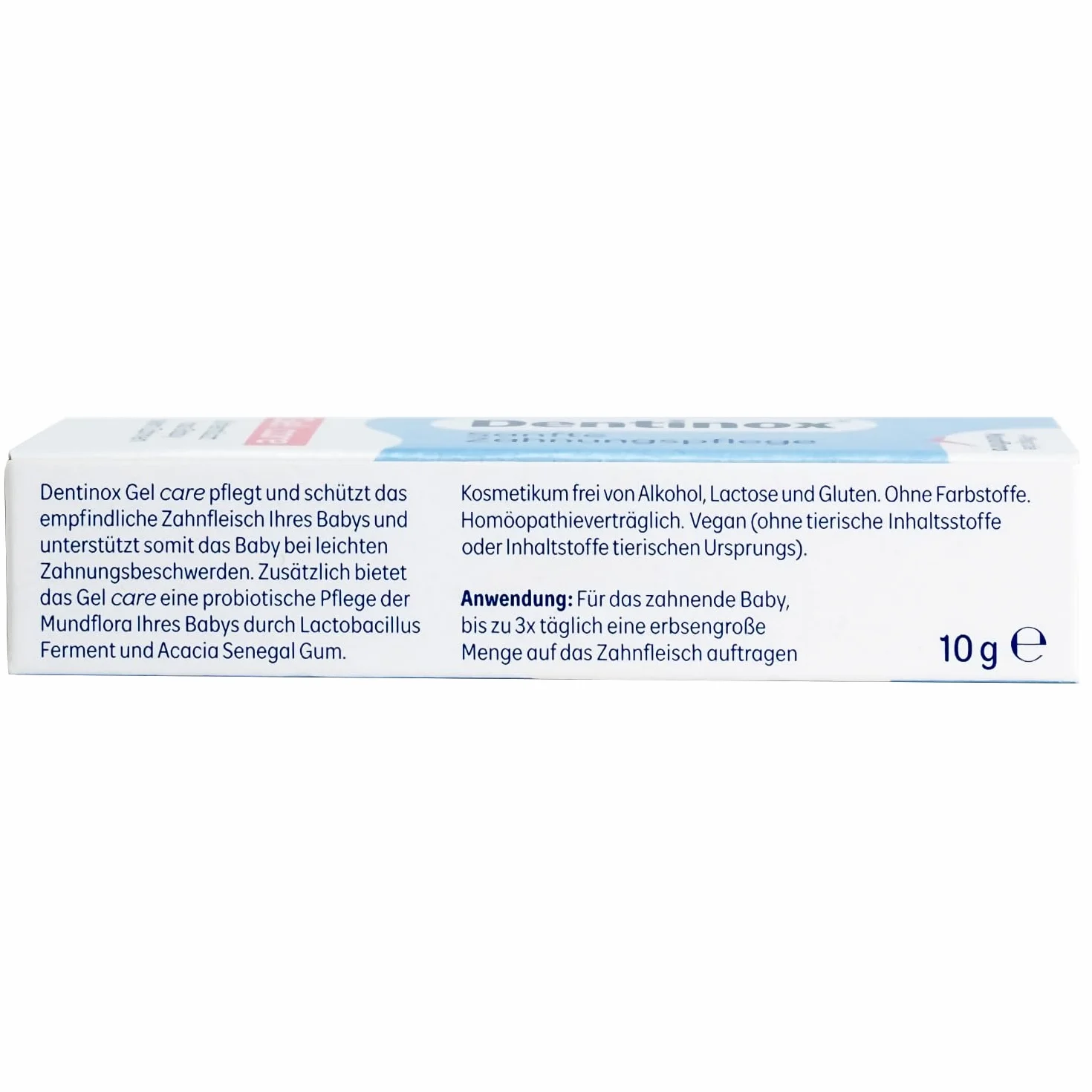 Dentinox Gel Care 10 g delikatna pielęgnacja dziąseł podczas ząbkowania