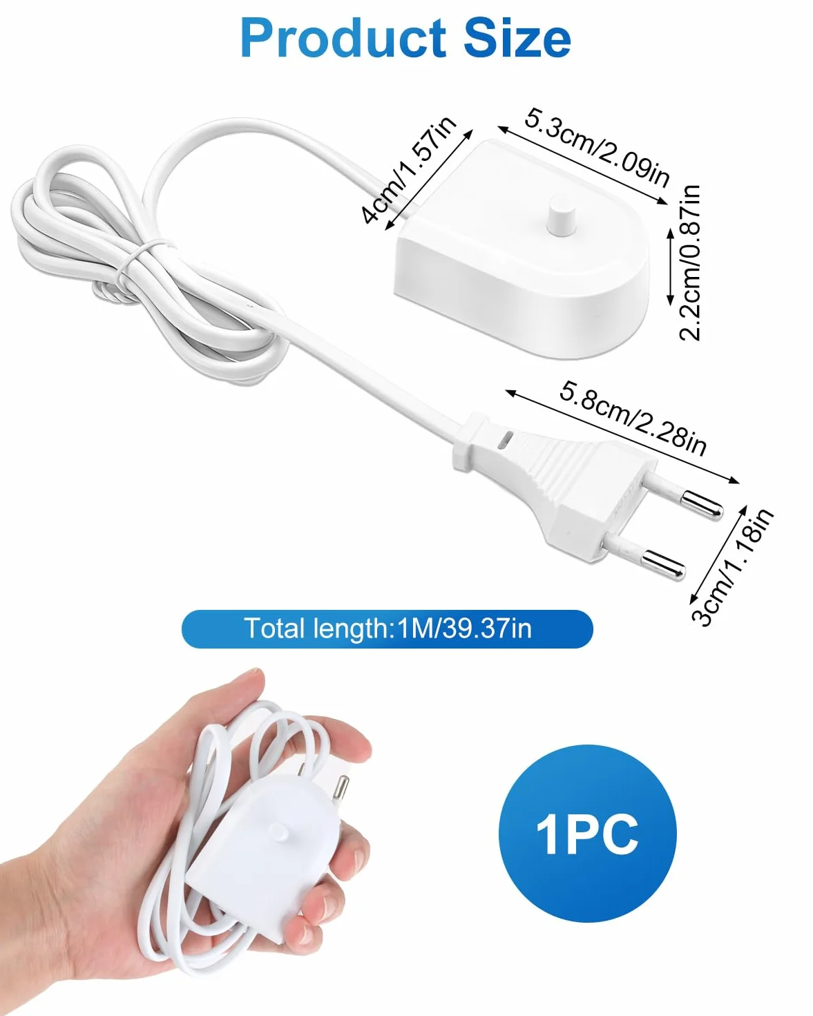 Ładowarka indukcyjna Philips Sonicare HX6511 HX6512 HX6530 HX6710 HX6750 HX6780 HX6910 HX6930 HX8000 HX9000 Wodoodporny IPX7