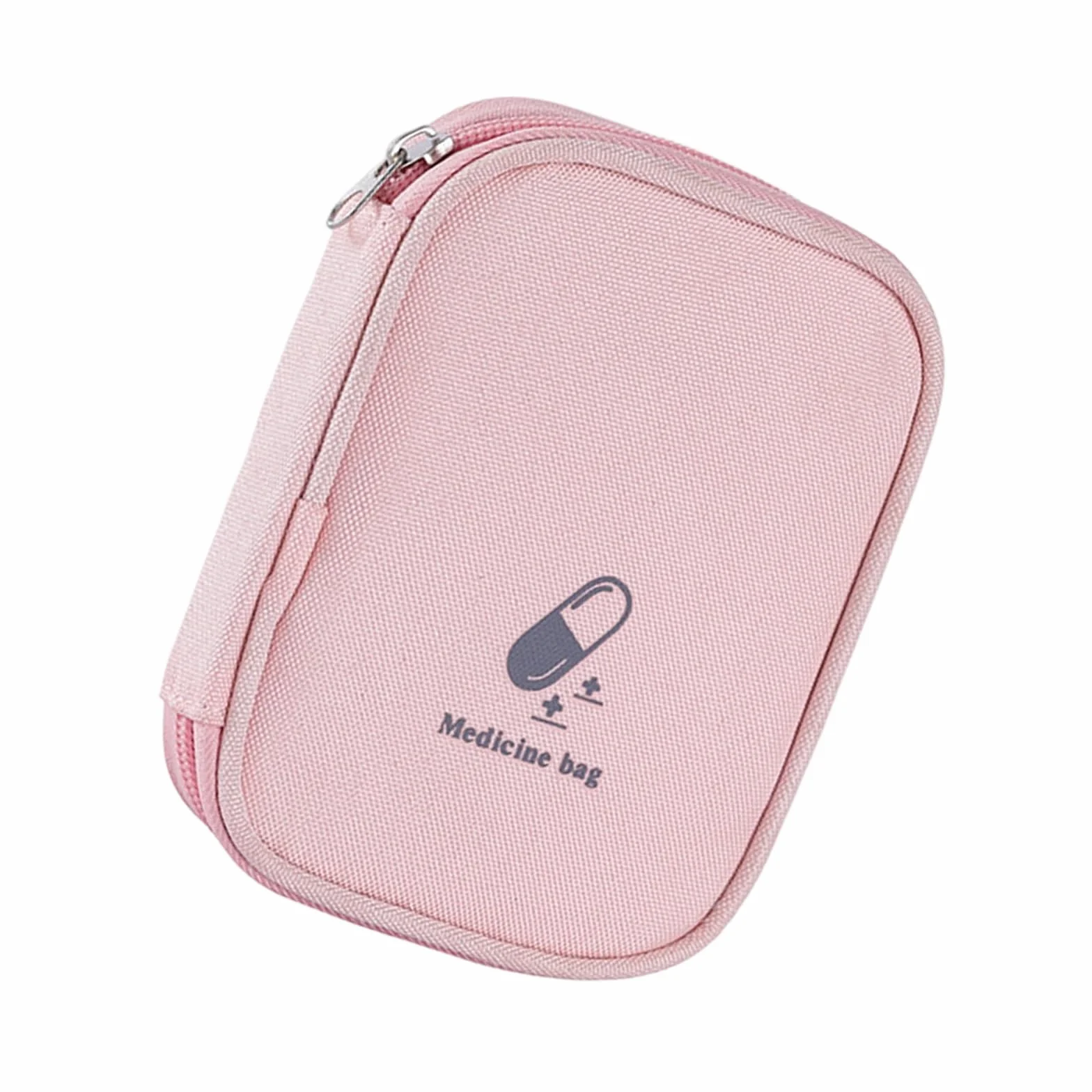 Przenośna mini torba pierwszej pomocy pusta mała torba podróżna na leki zamki błyskawiczne poręczna kieszeń na tabletki do podróży użytku domowego pusta torba, a