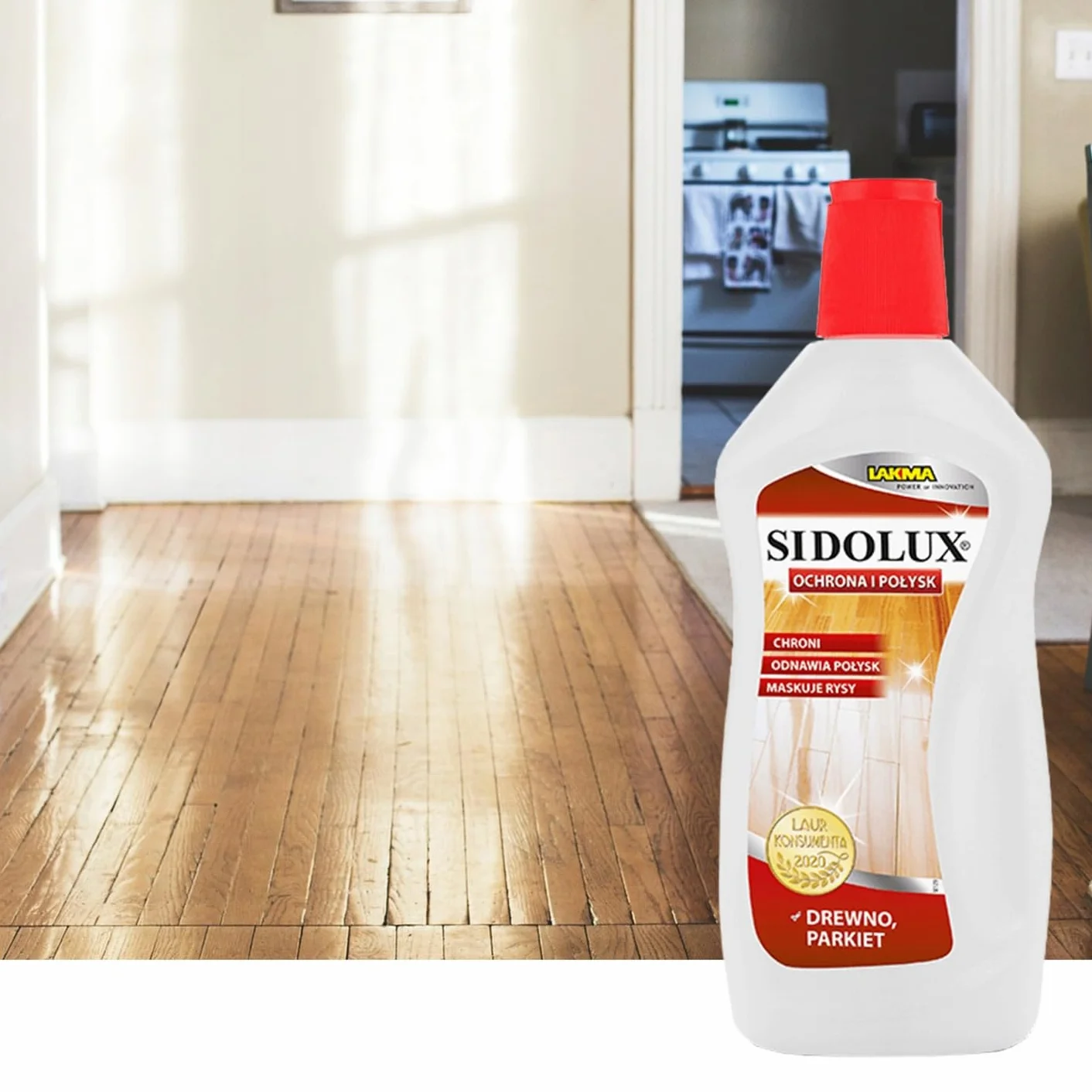 Sidolux płyn do podłogi 500ml Nabłyszcza drewna