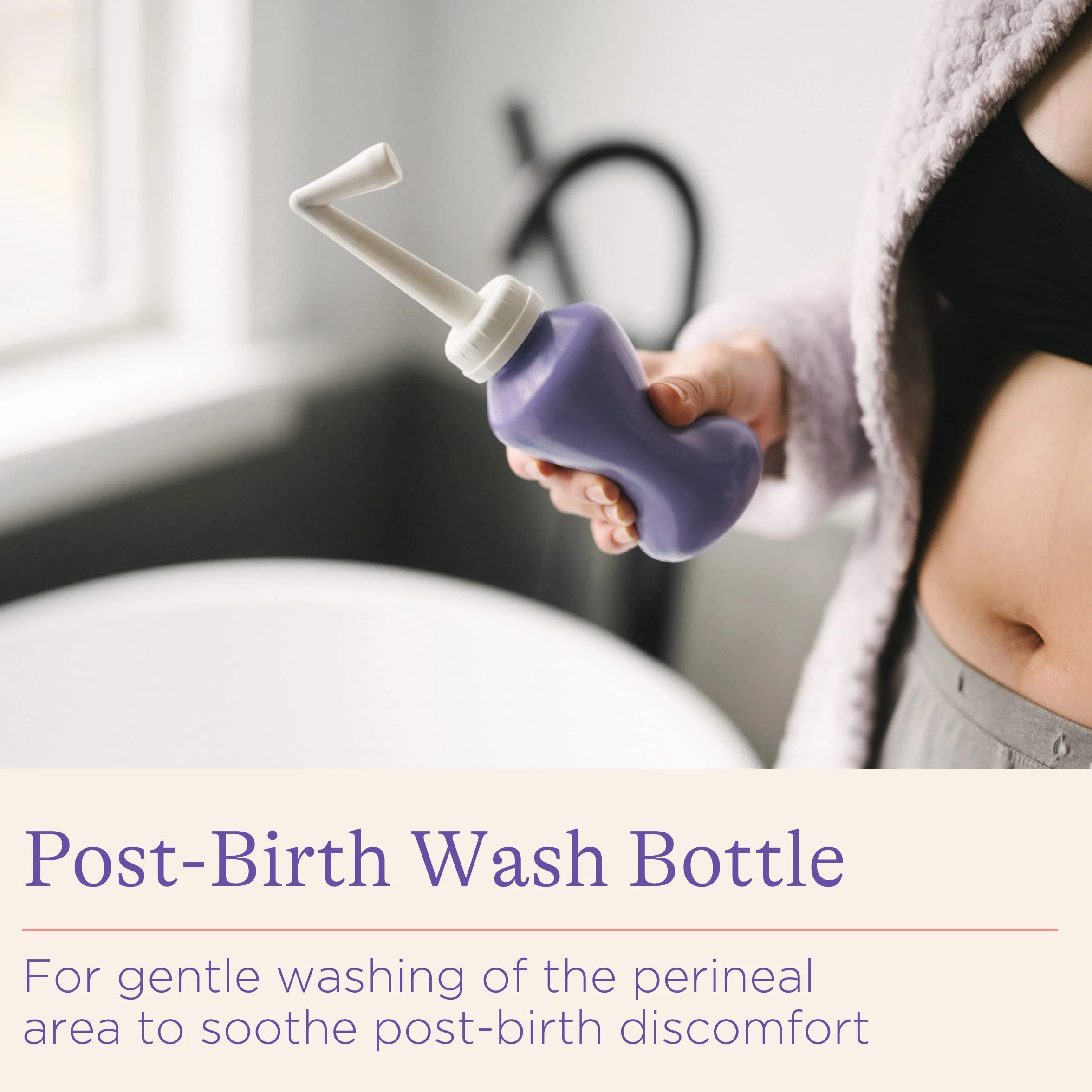 Lansinoh Post-Birth Wash Bottle 360ml – Recovery Postpartum Portable Bidet Travel Bag Hospital New Mum Essential