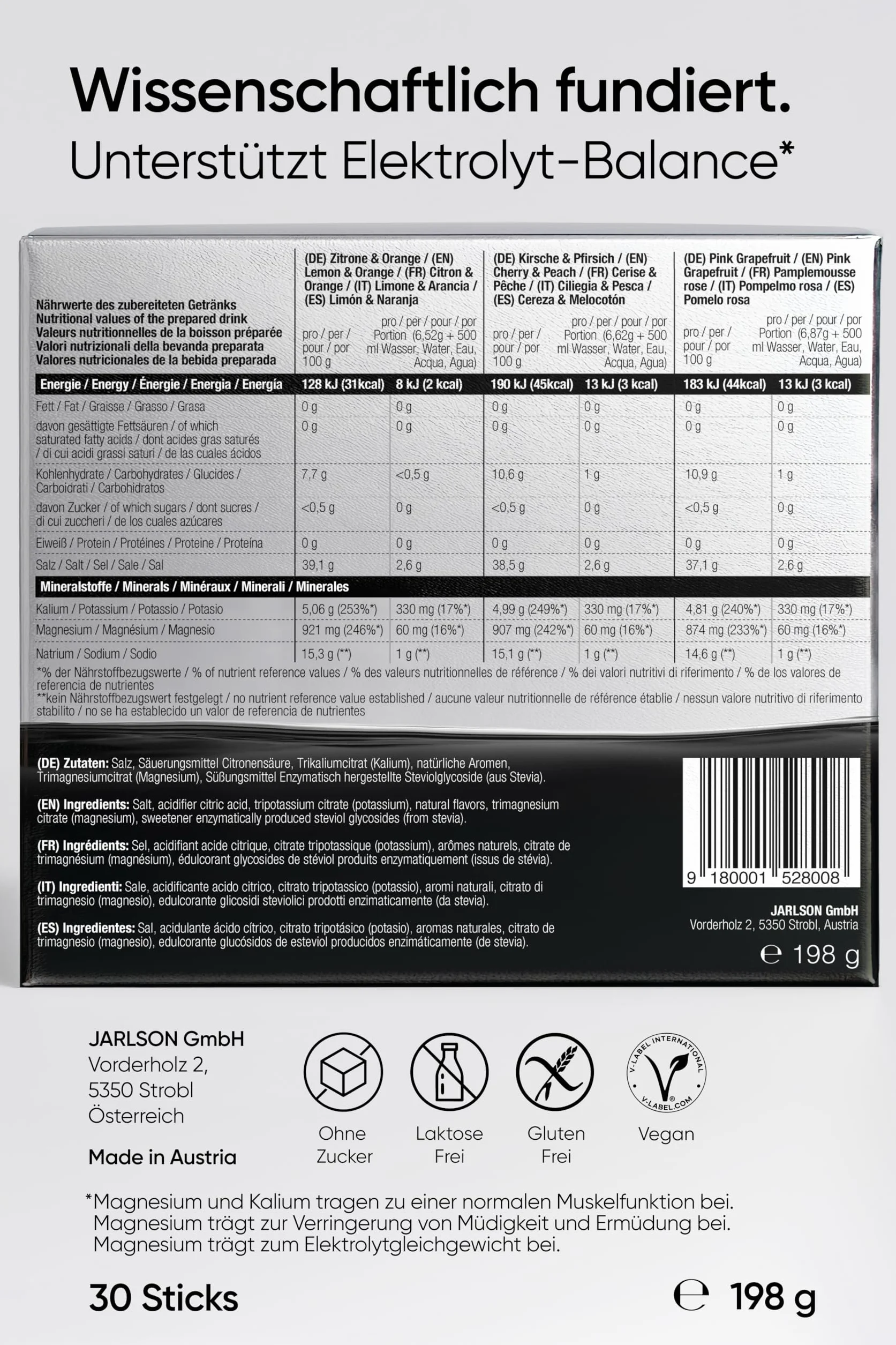 REALIST® Elektrolyty Bez Cukru [PROBNY PAKET] Elektrolity Bez Cukru - Elektrolity w Proszku dla Sportu & KETO z 1000 mg Sodu, 330 mg Potasu & 60 mg Magnezu - Wyprodukowane w Austrii (5 Rodzajów po 6