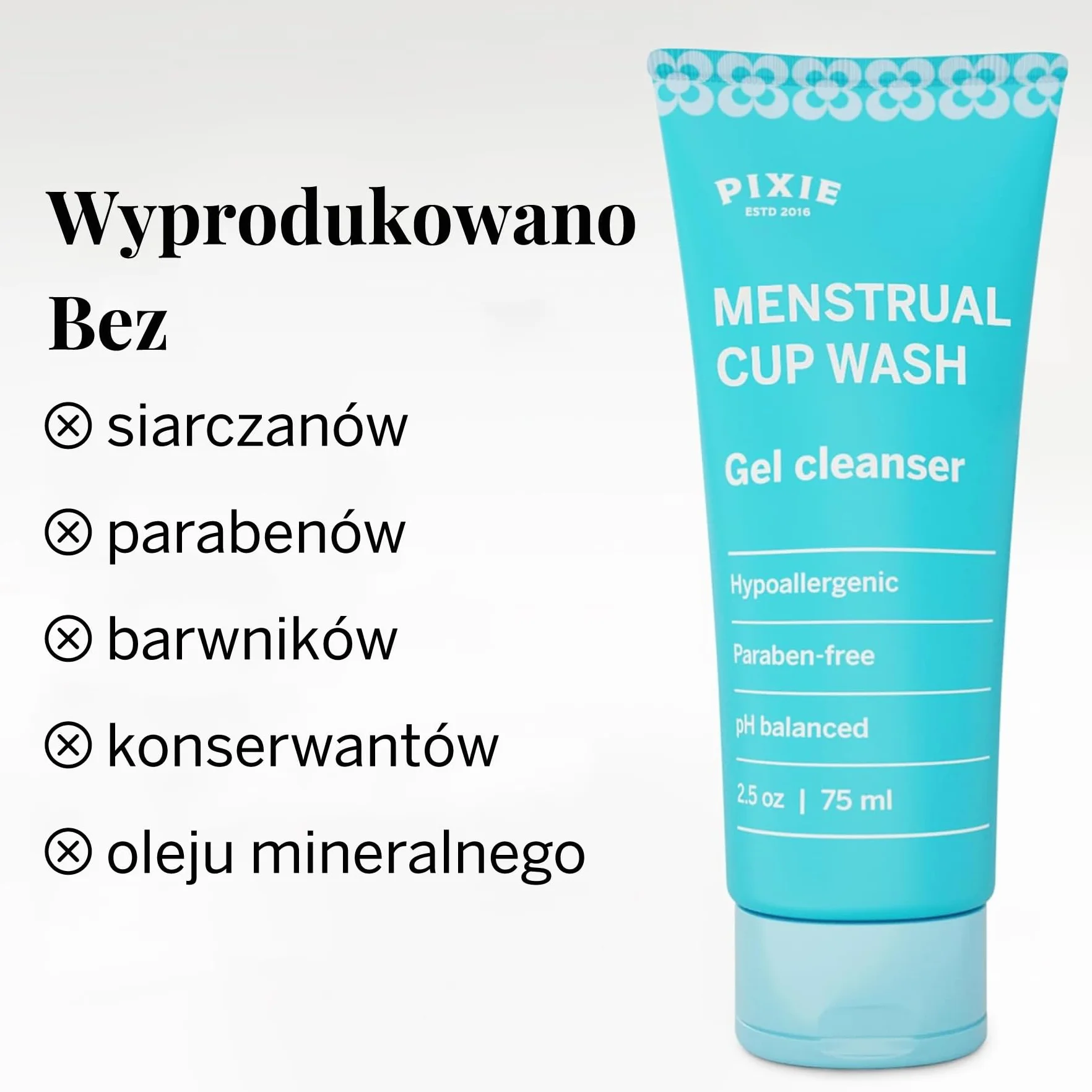 Środek do czyszczenia filiżanek menstruacyjnych – najlepsza formuła do czyszczenia filiżanek z okresu – zrównoważony biologicznie i pH – rozmiar podróżny – środek do czyszczenia żelu – mydło do