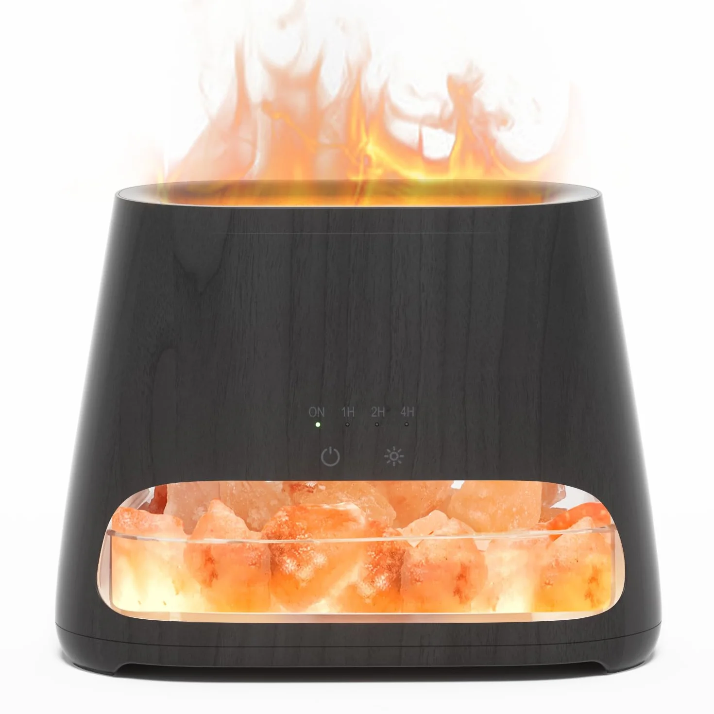 SALKING 2 w 1 dyfuzor zapachowy i lampa z efektem płomienia do olejków eterycznych, nawilżacz powietrza z 3 poziomami jasności, 150 ml