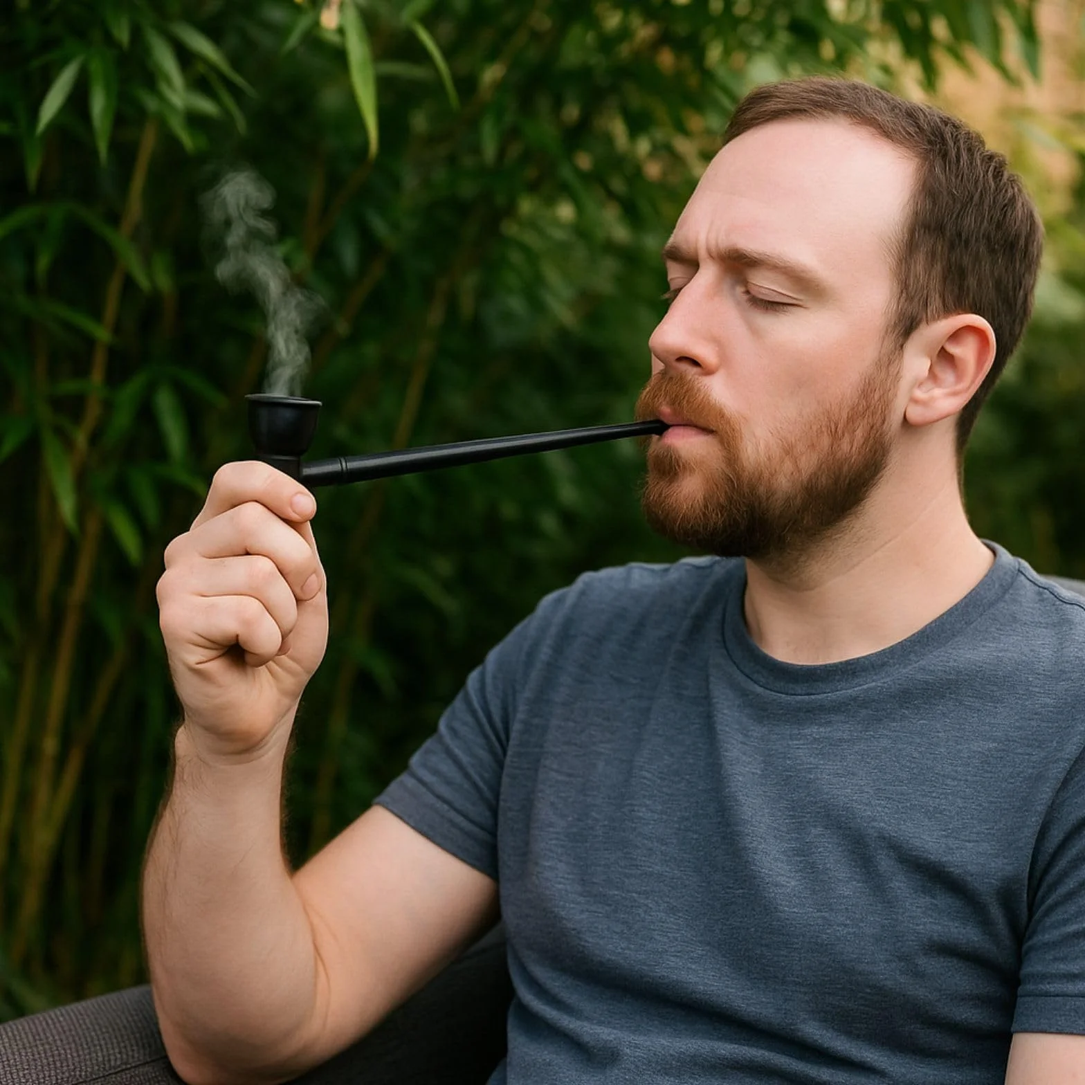 Weedness Fajka Gandalf i Czarna 20 cm z Hebanu Ręcznie Wykonana – Zestaw Fajek Drewniana Fajka Tytoniowa Fajka Drewniana Długą Fajkę Fajka Pokoju