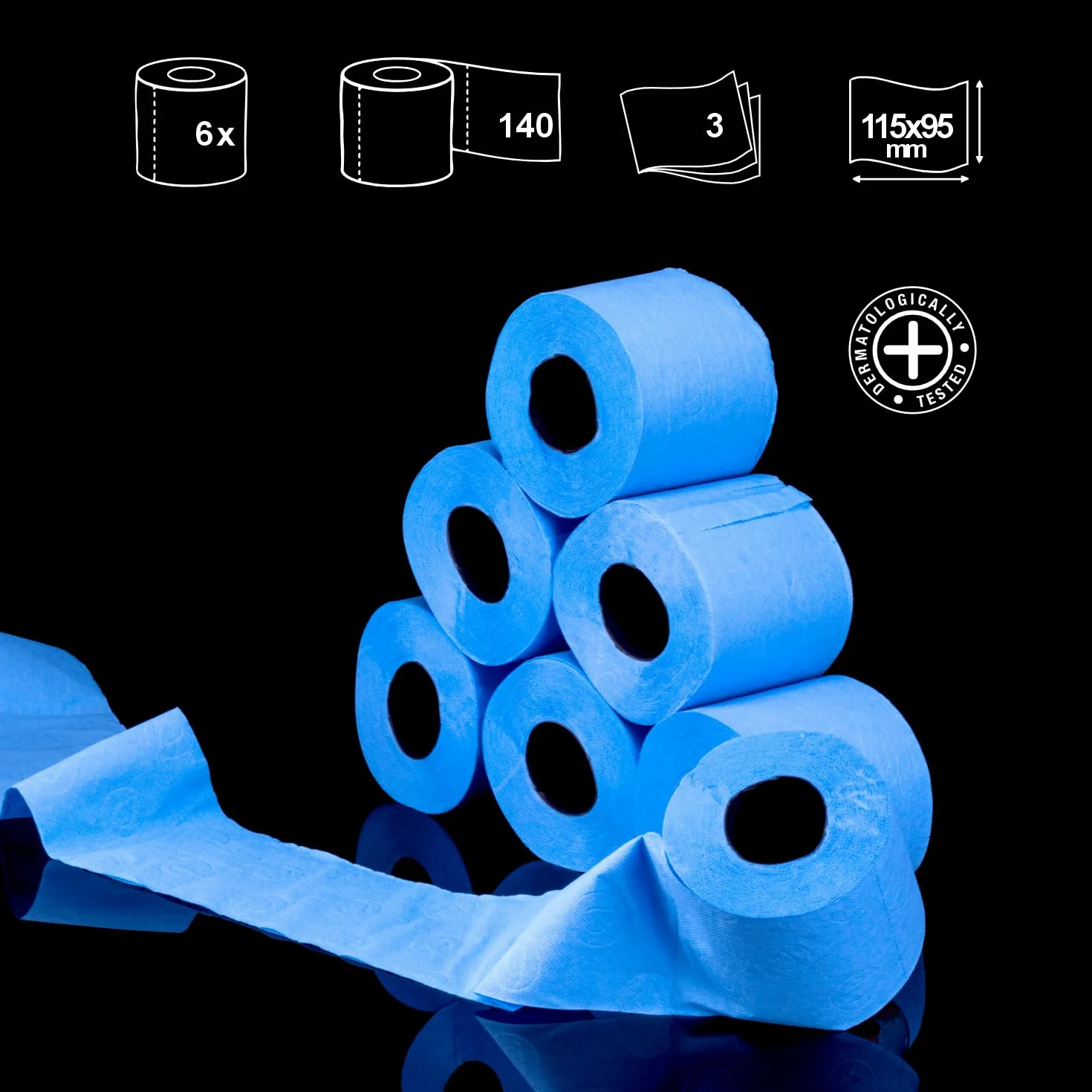 Renova Blue Toilet Paper 6 rolek