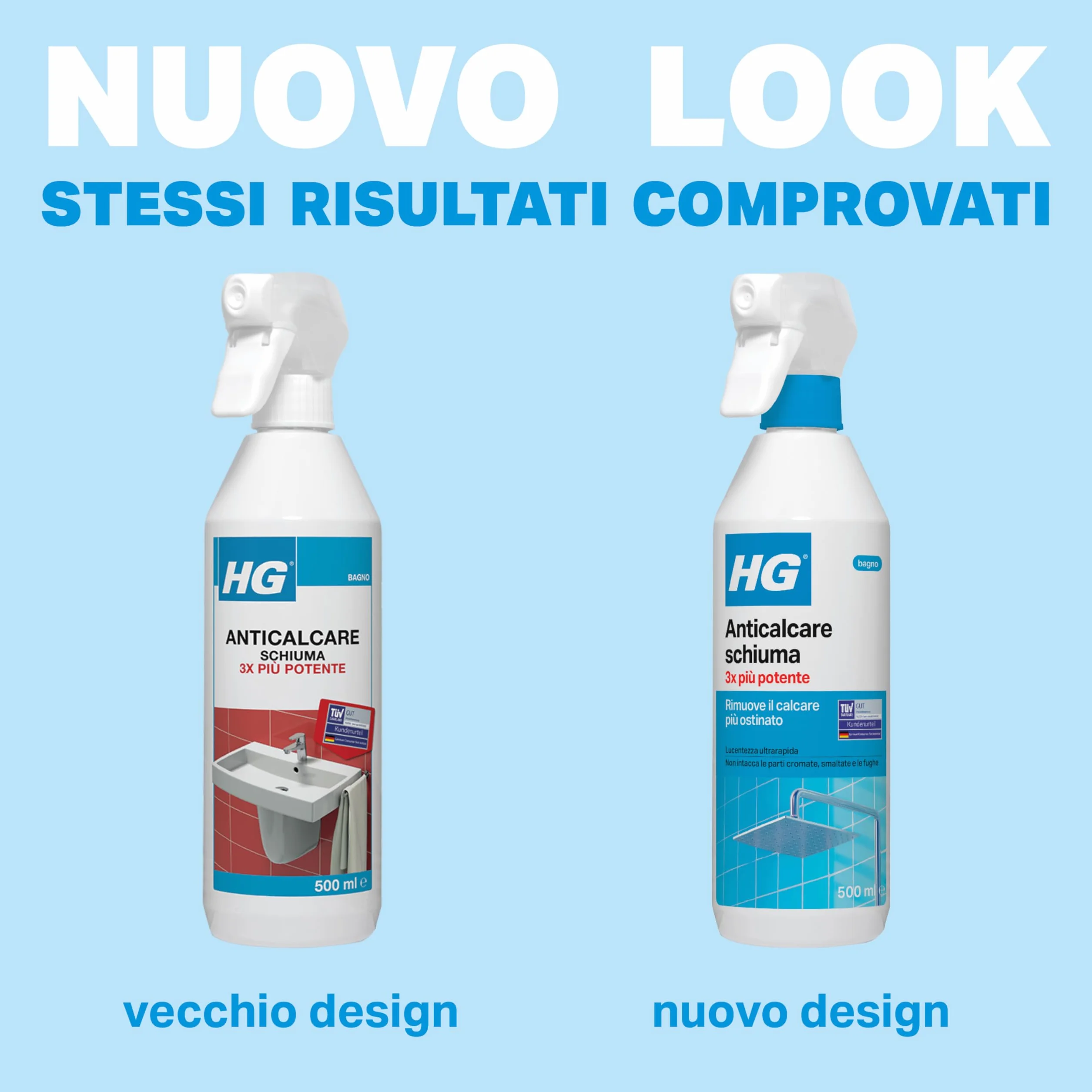 Pianka wapienna w sprayu, 3 x wydajna 500 ml HG do czyszczenia łazienki