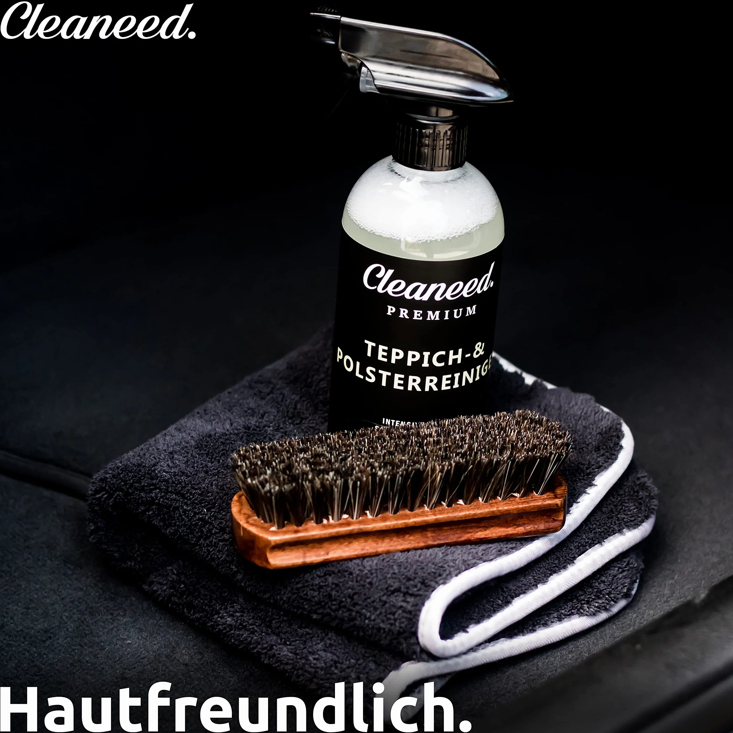 Premium środek do czyszczenia dywanów i tapicerki – Made in Germany – przyjazny dla skóry, delikatne czyszczenie, odświeża kolor