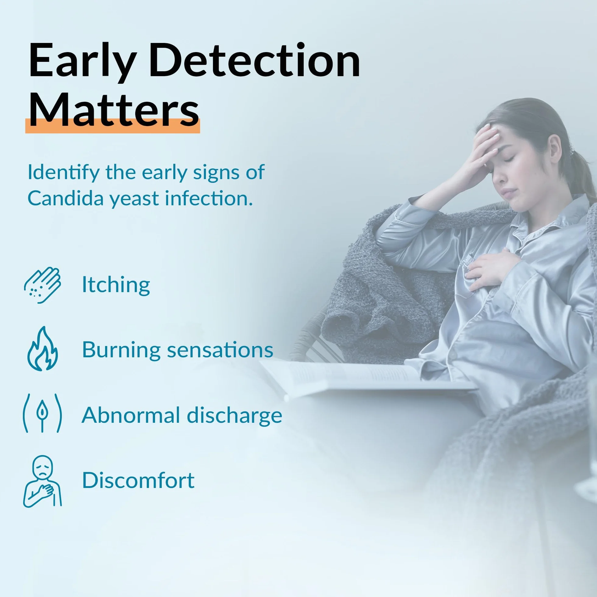 GetTested Zestaw testowy At-Home Candida – szybki test pleśniawki dla kobiet