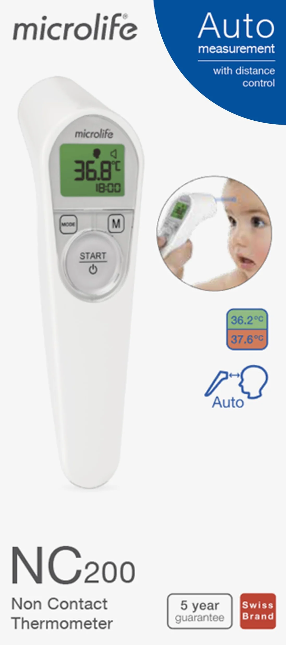 Termometr Microlife NC 200 bezdotykowy- 1szt.