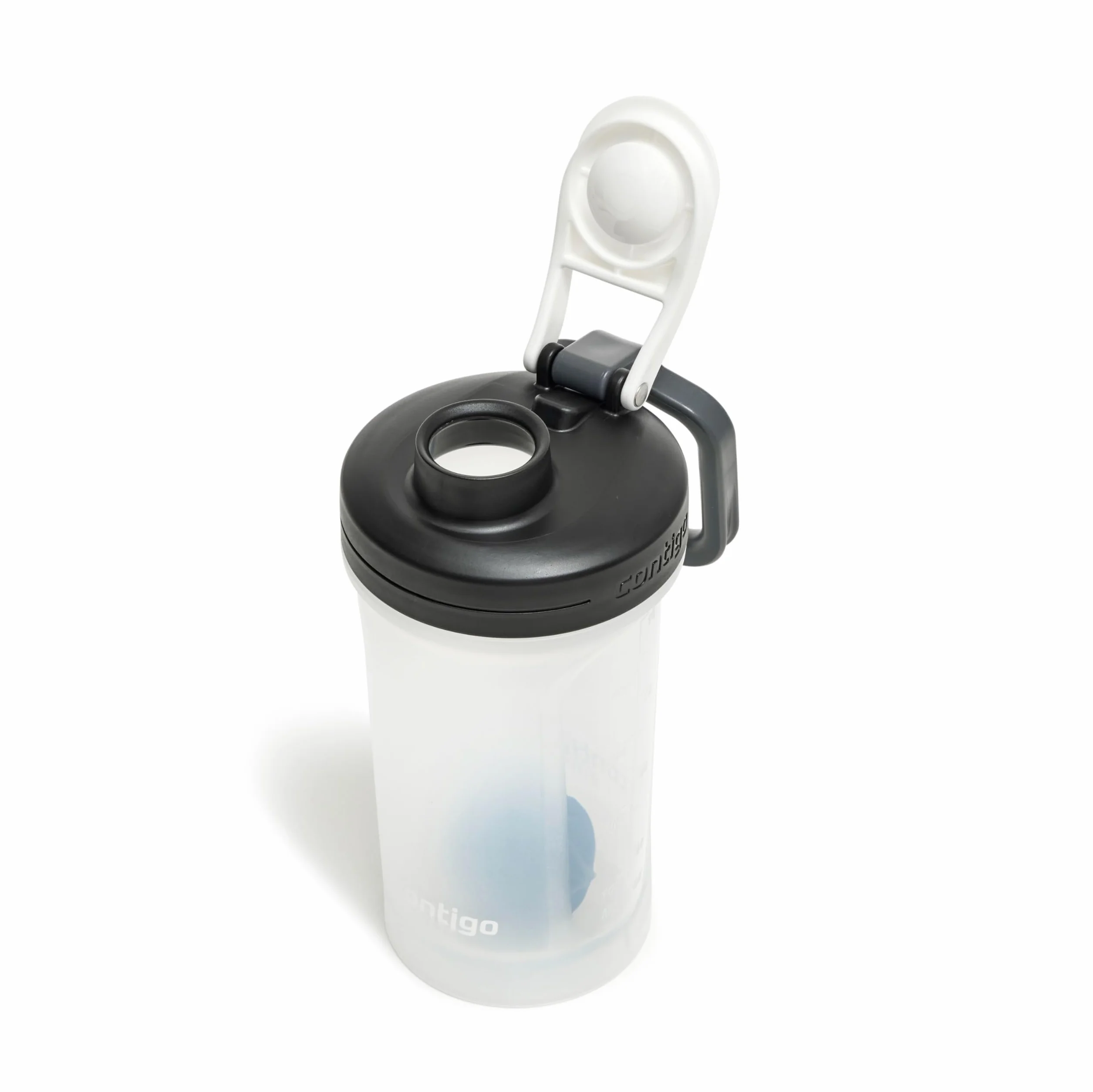Contigo Shake & Go 2.0 Butelka z wytrząsaczem proteinowym z kulką mieszającą, duży blender bez BPA, idealna do pudru proteinowego, koktajli odżywczych lub smoothie, szczelna butelka sportowa shake,