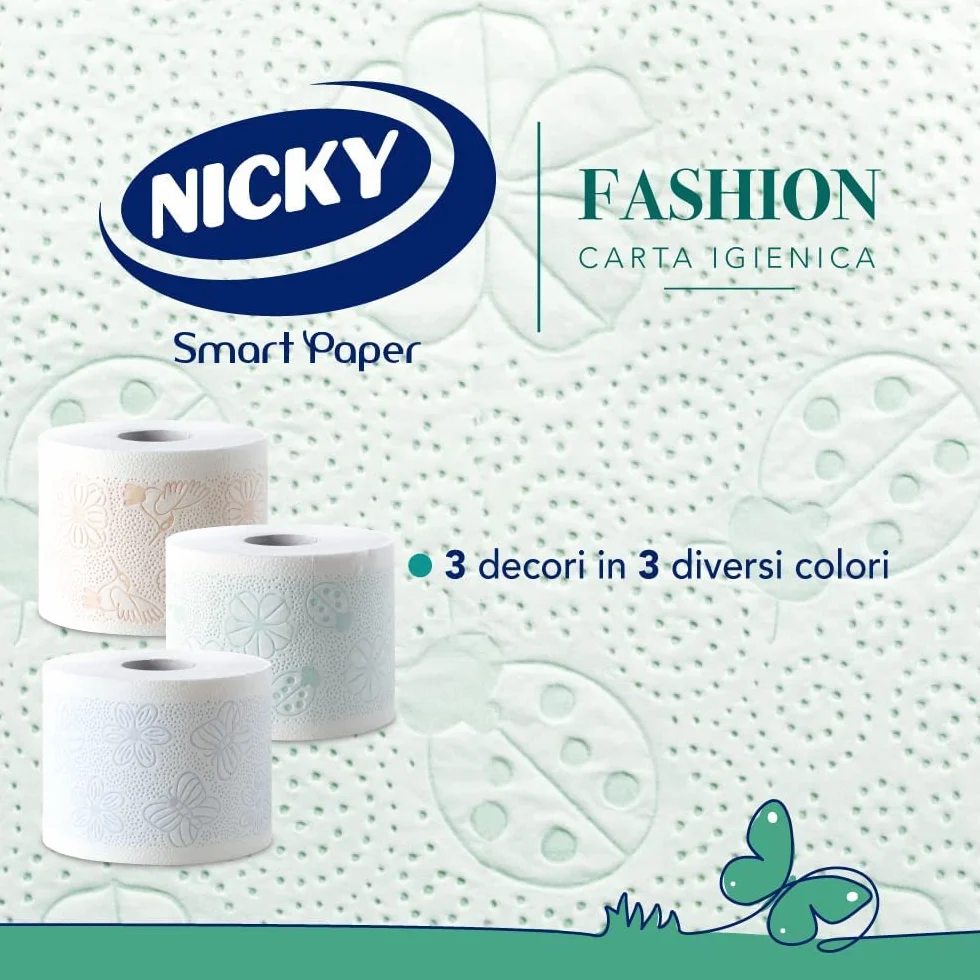 Nicky Fashion, papier toaletowy, 4-warstwowy, 4 rolki