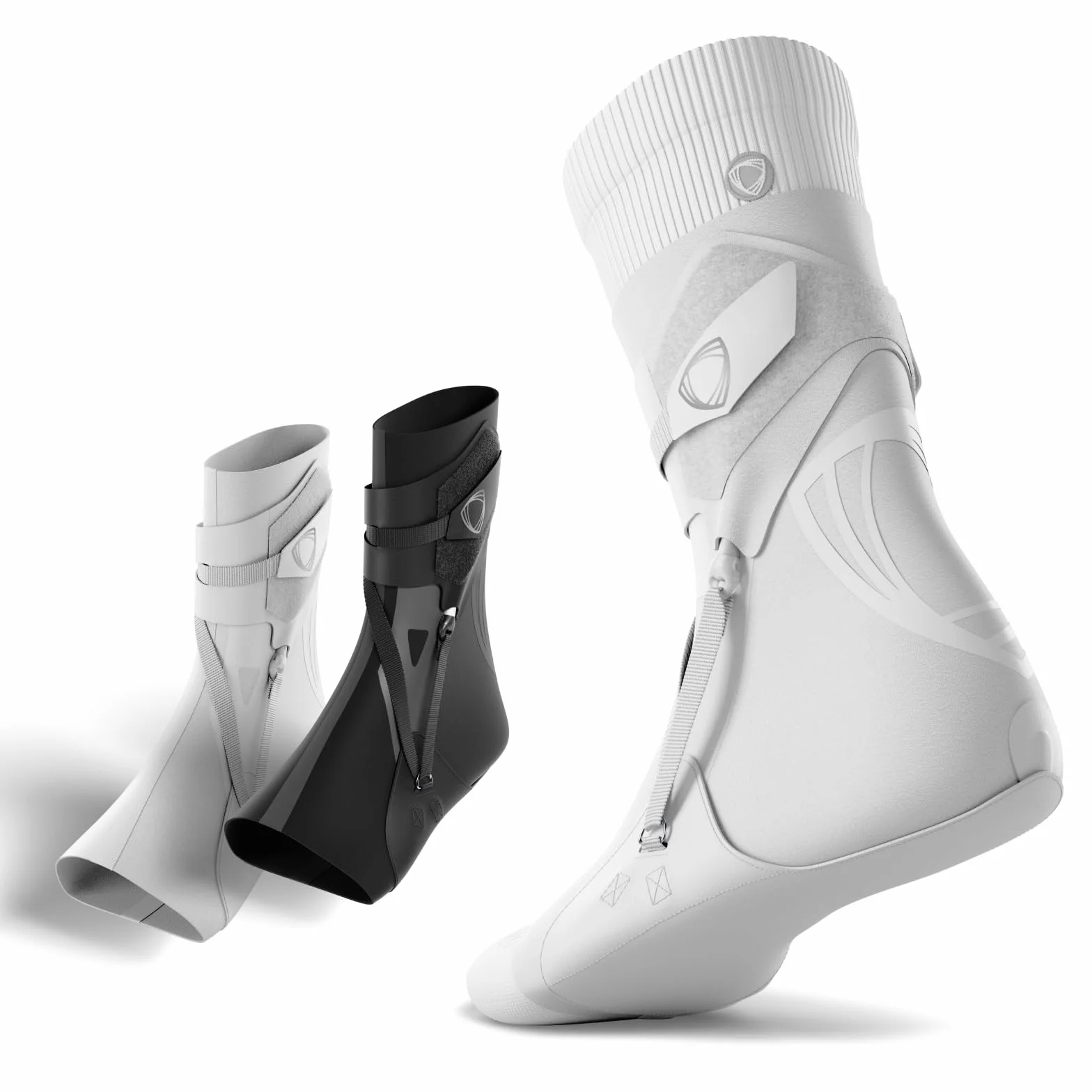 BETTERGUARDS 3.0 Bandaż na Kostkę XXL Lewy Biały – Ochrona Sportowa