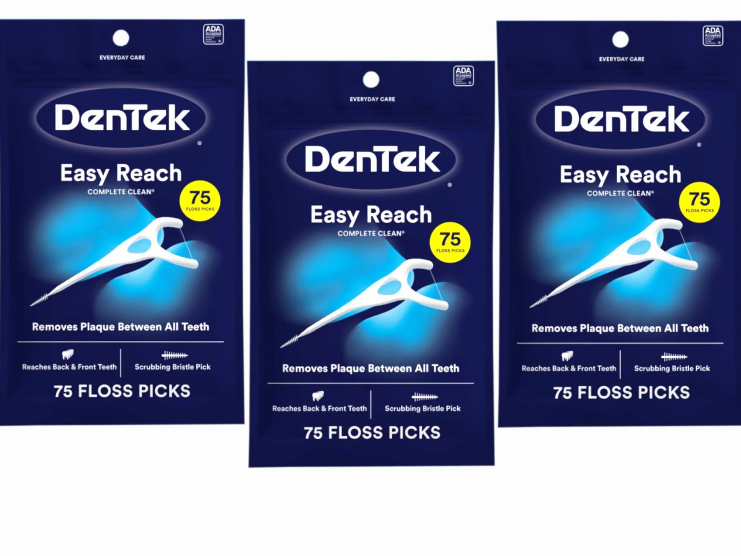 DenTek Kompletne kostki do czystej nici 75 kostek, 3 sztuki, 225 sztuk