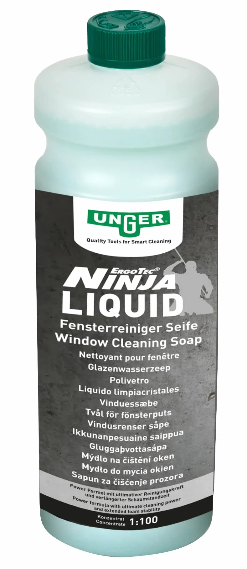 Unger Power Liquid FR10S koncentrat do czyszczenia szyb 1 litr