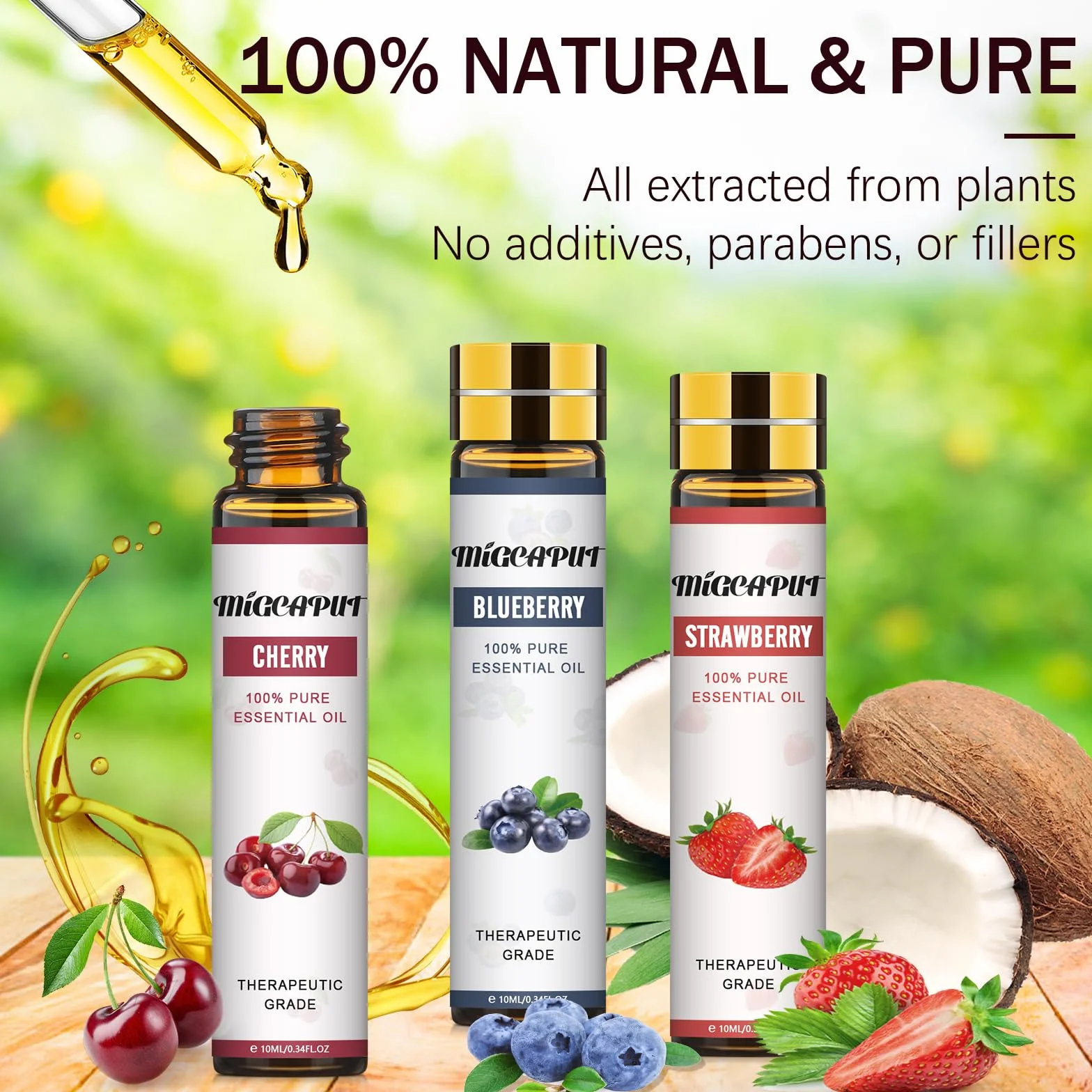 Olejki Eteryczne Zestaw 8 x 10ML Naturalny Aromaterapia Owocowe