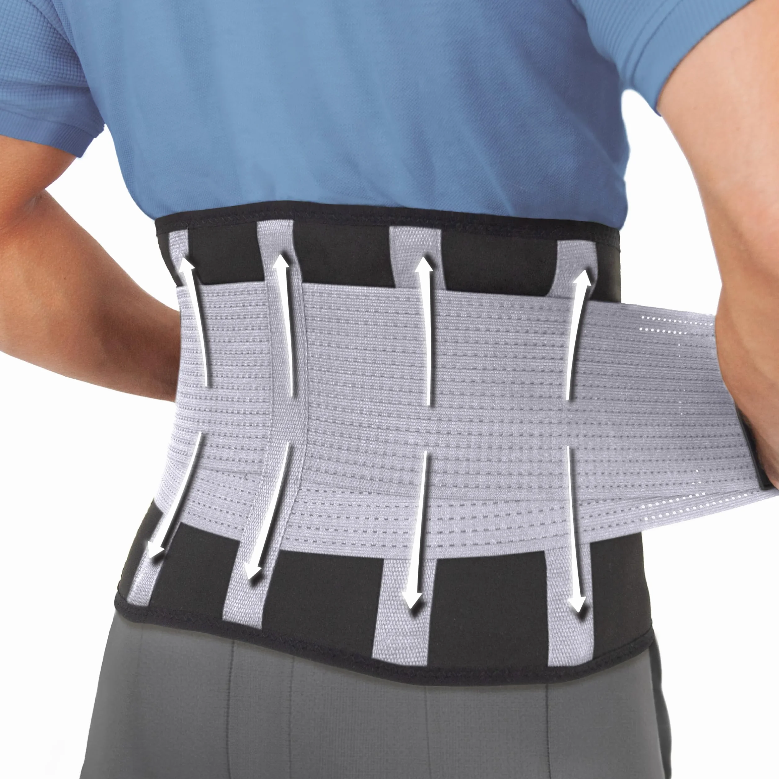 Pas lędźwiowy, jedyny pas certyfikowany przez UK National Back Pain Association, odciążenie dolnego odcinka lędźwiowego (M)