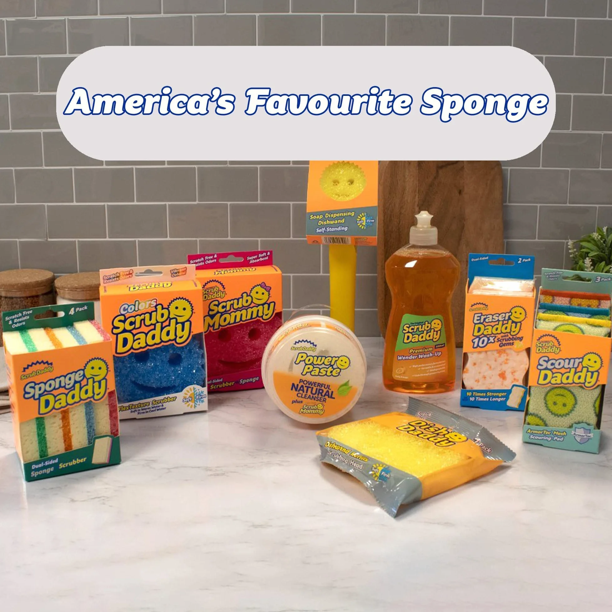 Scrub Daddy Eraser Gumka do Ścierania Biały Niebieski 2 szt.