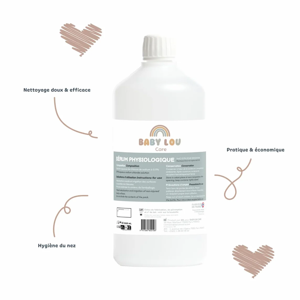serum fizjologiczne butelka 2 x 1 l | NaCl 0,9% | mycie jam nosowych i higiena oczu | higiena oczu i nosa | do podrażnień zewnętrznych
