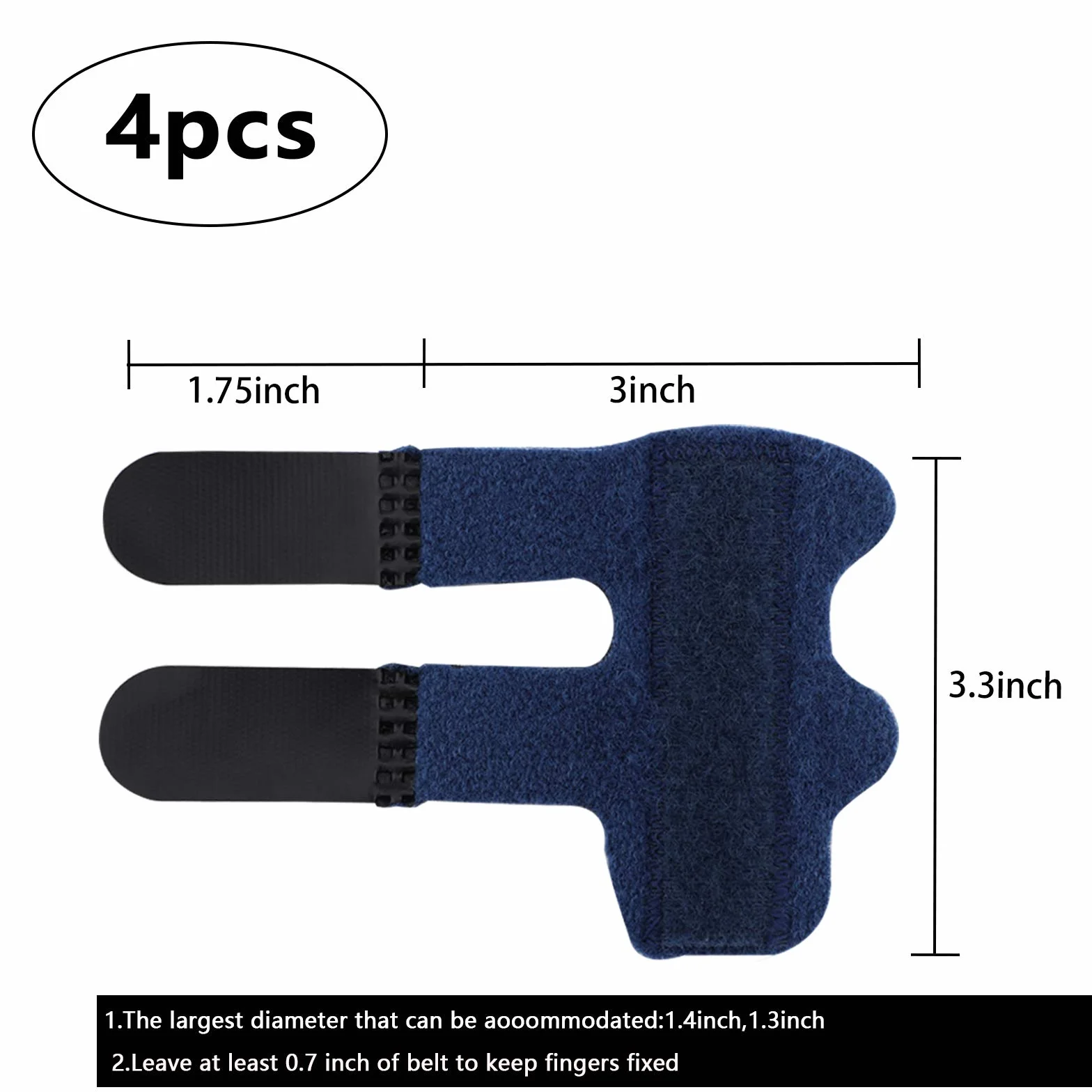 LUTER Orteza na palec stabilizator do zlamanych palcow zapalenia stawow 4 szt.