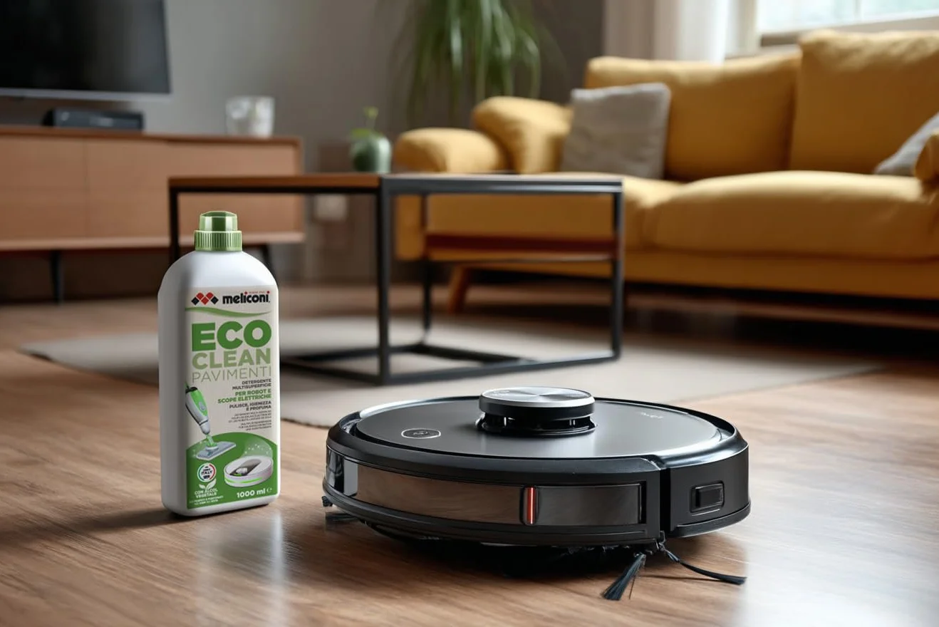 Meliconi Eco Clean urządzenie do czyszczenia podłóg do elektrycznych mioteł i robotów, wielofunkcyjna powierzchnia, 1 l, wyprodukowano we Włoszech
