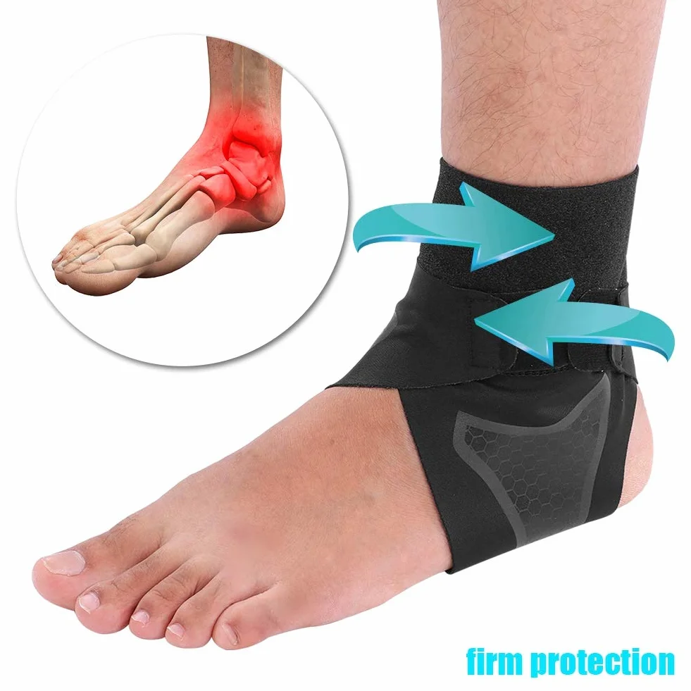 Knöchelbandage Atmungsaktives Neopren Fuß-Bandage Einstellbar Fußgelenkstütze Hilft Verstauchungen zu verhindern, Sprunggelenkbandage für Damen, Herren, Kinder(S-1 Paar)