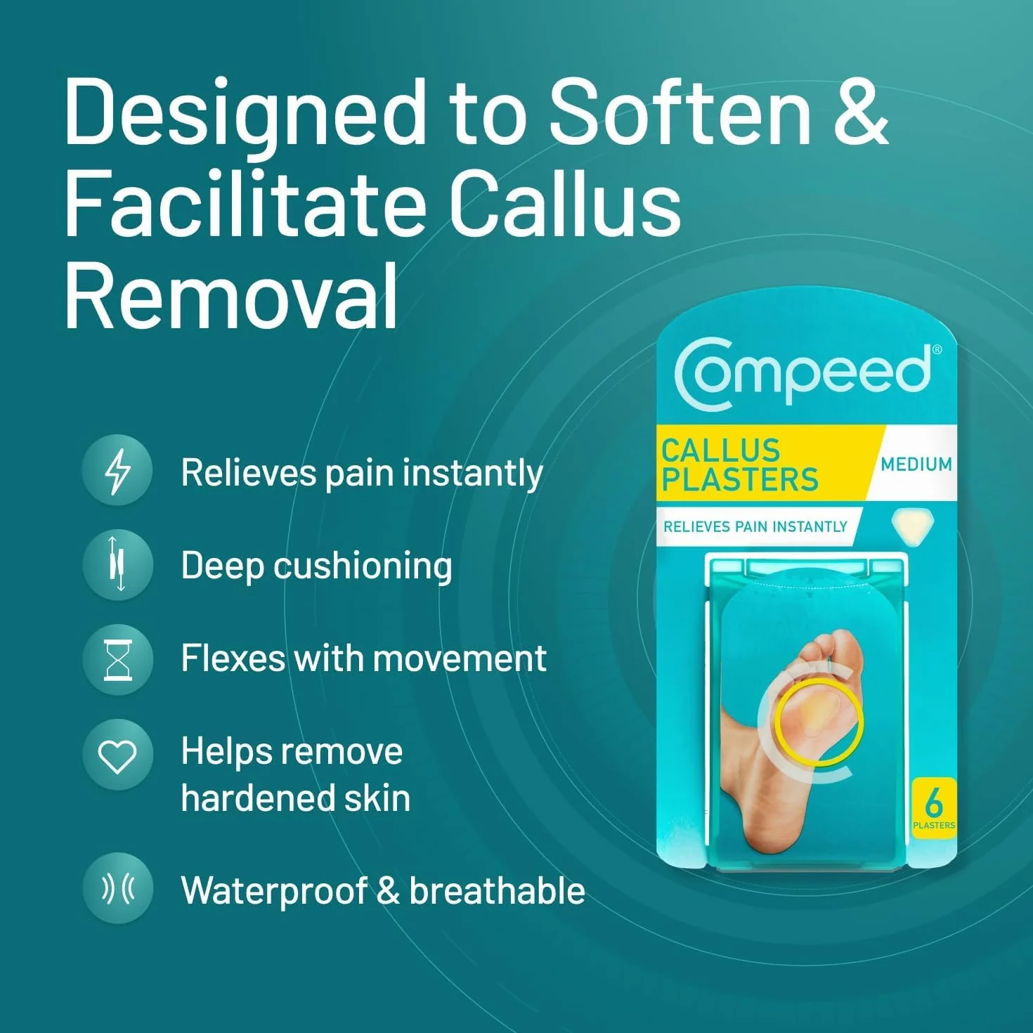 Compeed Twardość średnia 6-pak turkusowy (932)