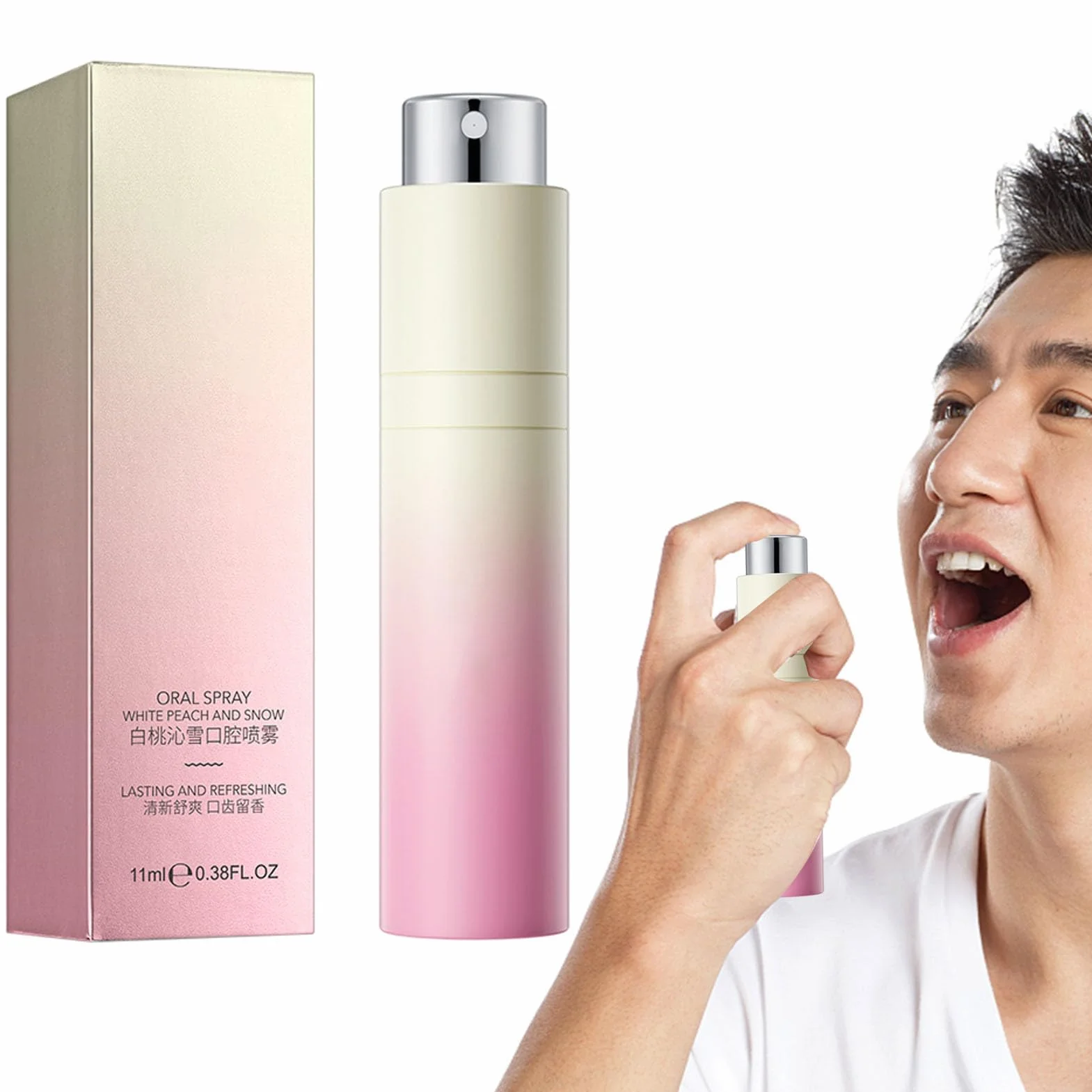 Od?wie?acz do ust | Spray do gard?a Fresh Breath Professional Formula | Od?wie?acze oddechu, ?towe, bez cukru, o zrównowa?onym pH, 5 smaków 11mL zwalcza nie?wie?y oddech Przeno?ny spray Moageme