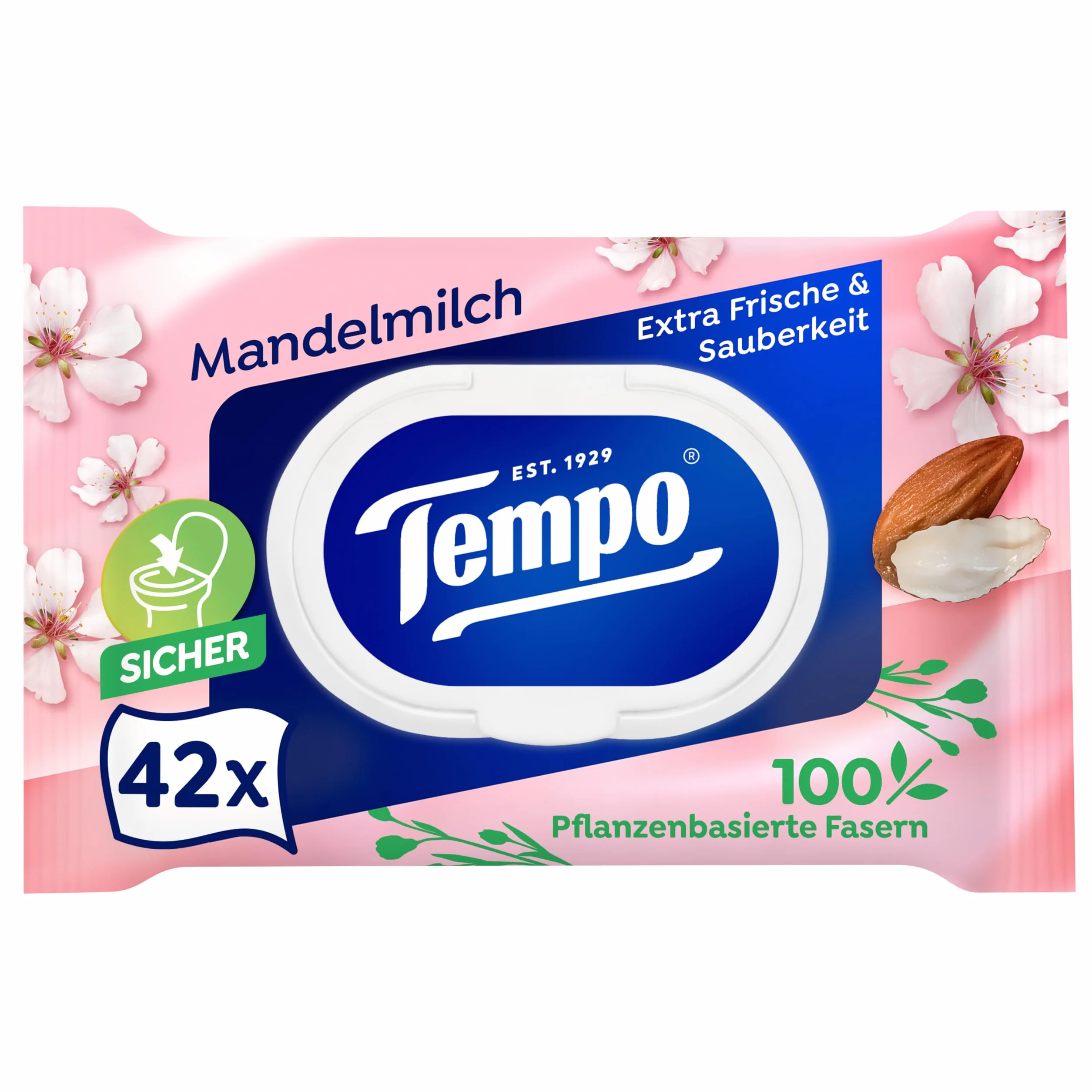 Tempo Papier toaletowy mleko migdałowe pantenol 16 sztuk