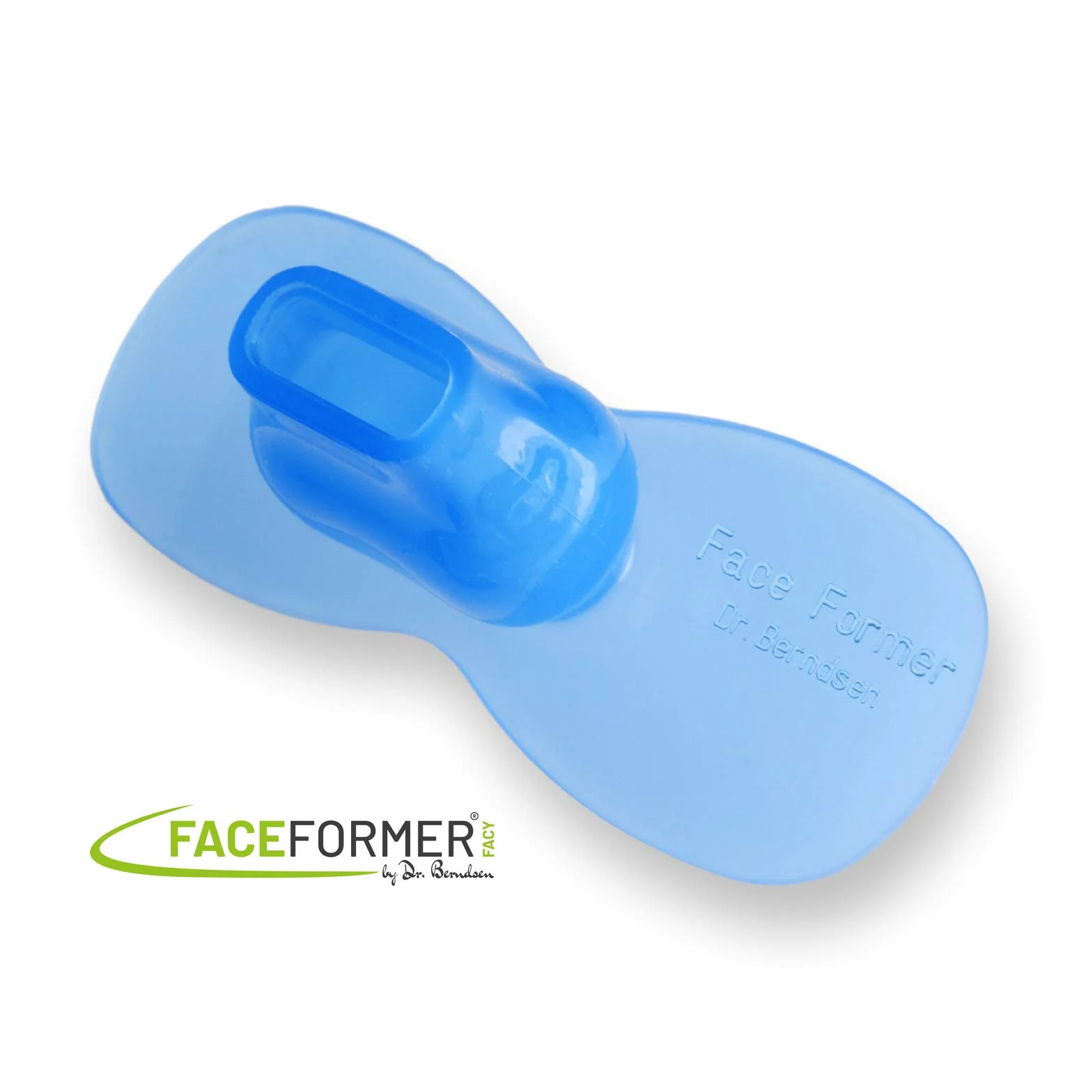 FaceFormer ONE blue z programem ćwiczeń na DVD • bezpłatna aplikacja treningowa • Przyczynie skuteczny w przypadku chrapania, bezdechu sennego, zaburzeń snu, CMD, zgrzytania zębów, bólu szczęki i