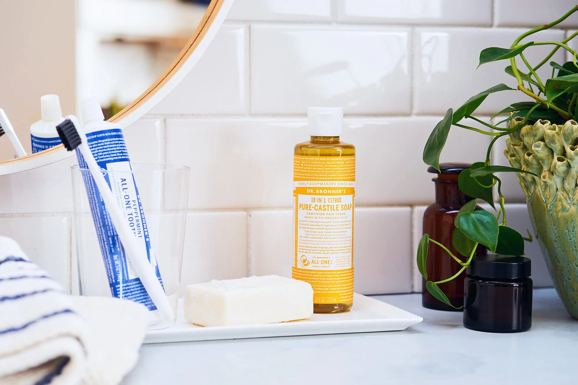Dr. Bronner's Mydło w płynie Limone/Orange - 475 ml
