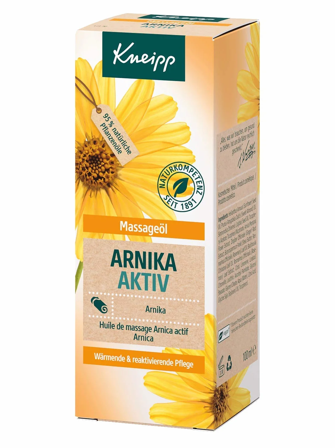 Kneipp Olejek do masażu Arnika Aktiv, 100 ml