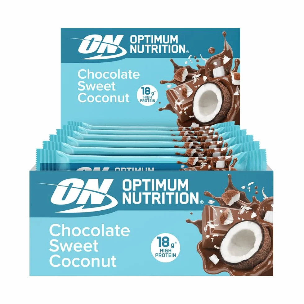 Optimum Nutrition Coconut Protein Bar 12x59g Chocolate Sweet Coconut