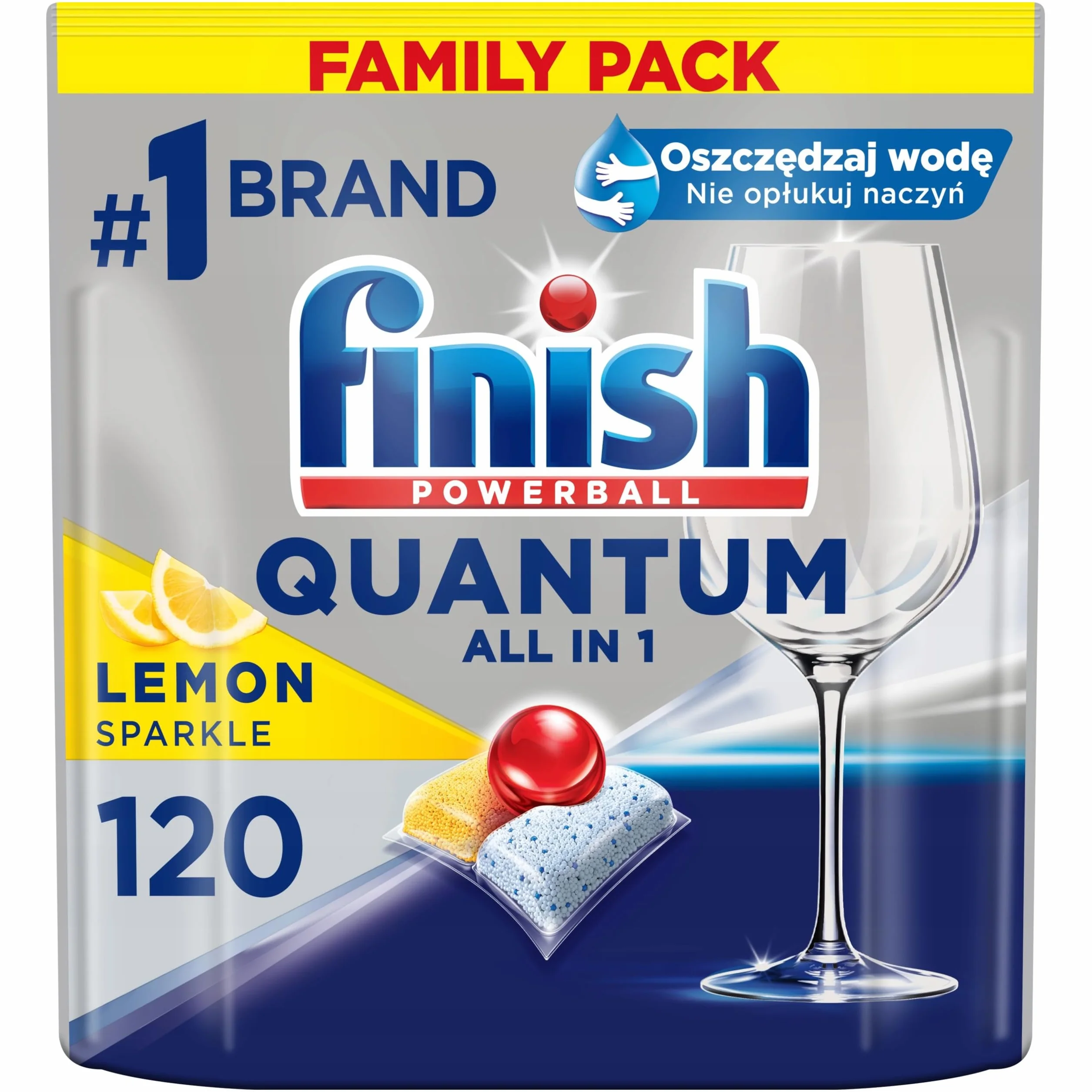 Kapsułki do zmywarki FINISH Quantum Lemon 120 szt