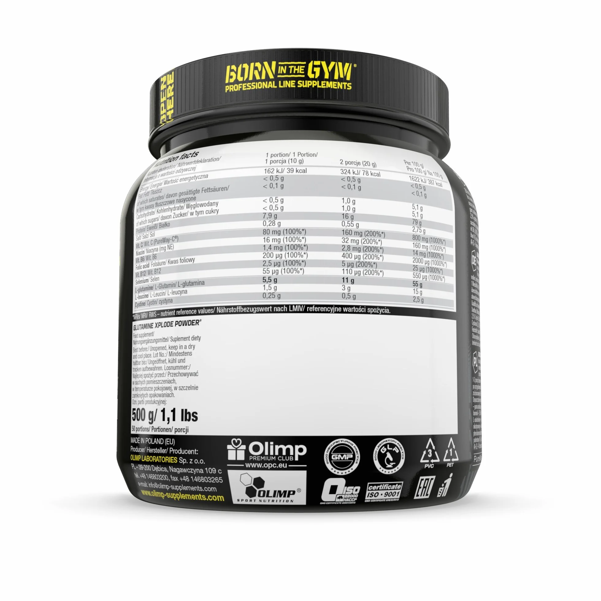 Olimp Glutamina Xplode Powder 500 g ananas