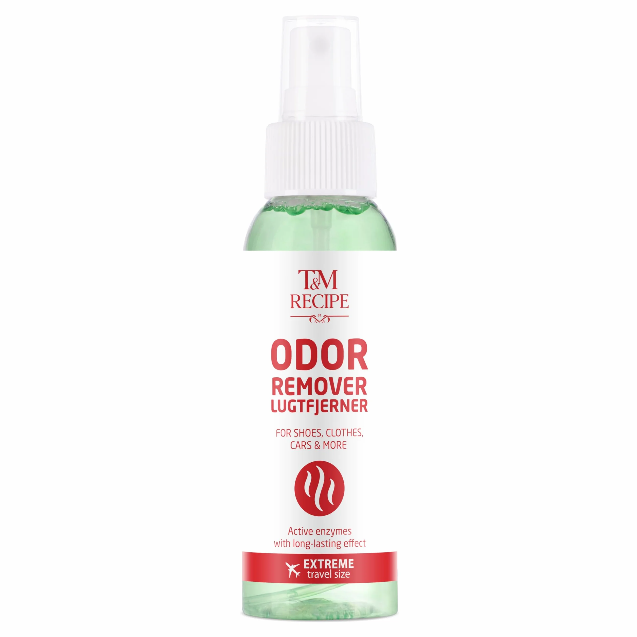 T&M Recipe Odour Eliminator odświeżacz powietrza w sprayu dezodorant do domu samochodu tkanin tapicerki enzymy