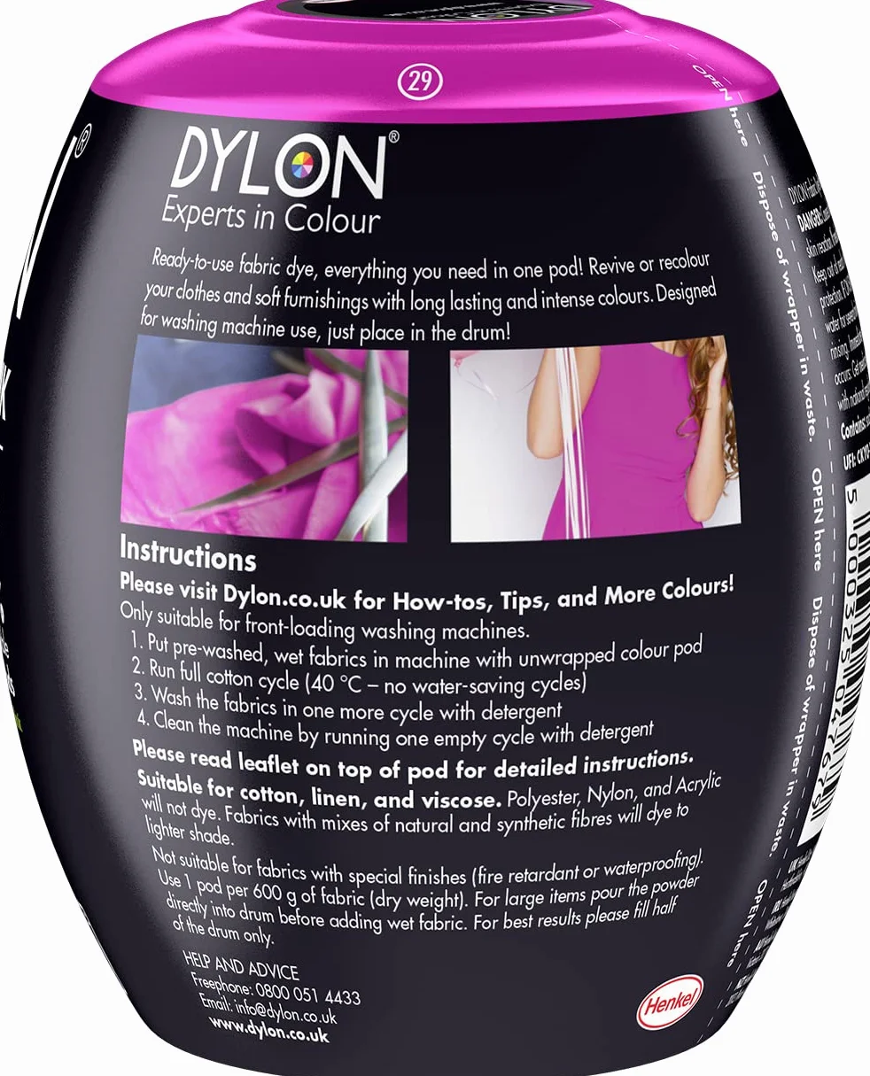Dylon Machine Dye Pod Passion Pink 350 g