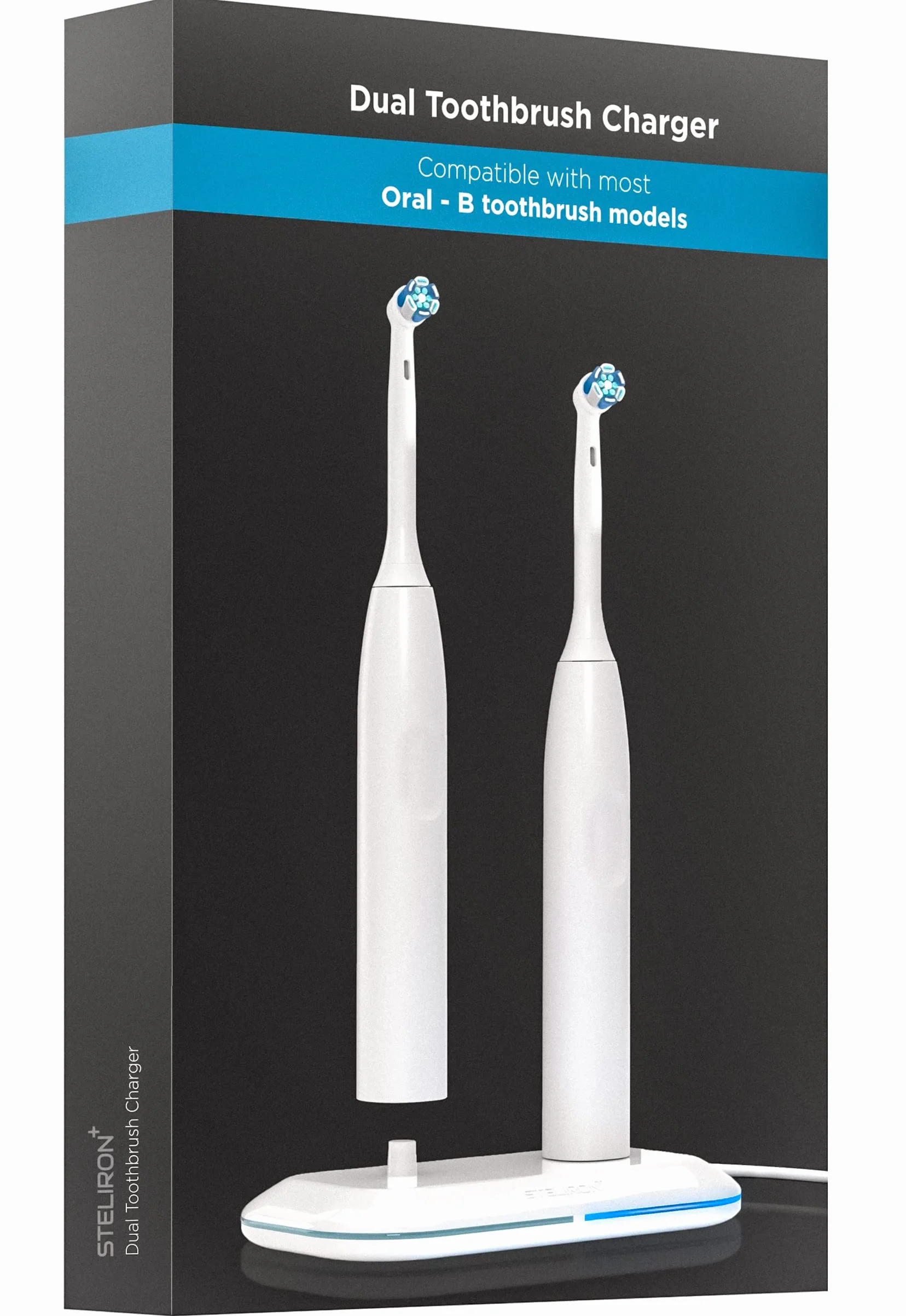 Galvanox Podwójna ładowarka do szczoteczek do zębów 2 w 1 kompatybilna z Oral B 3757