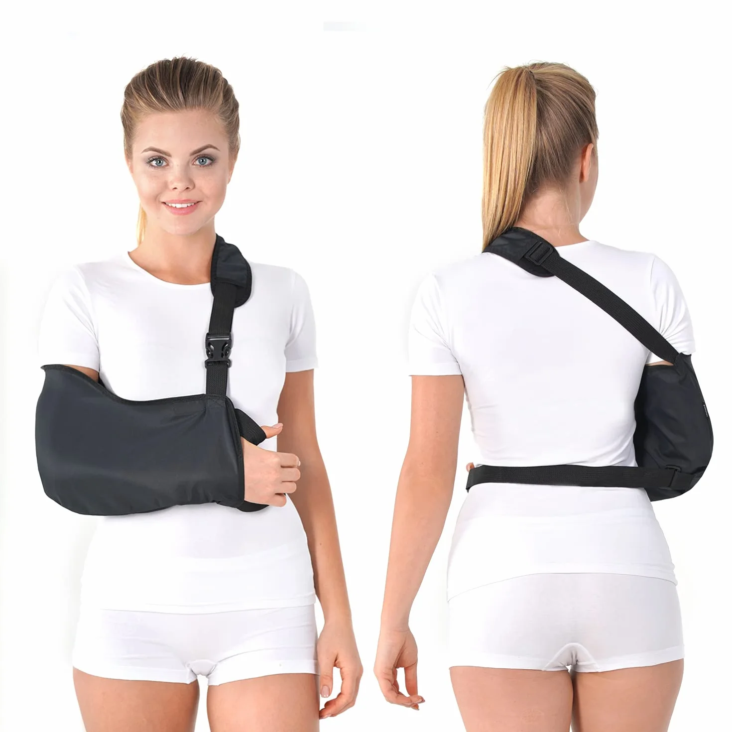 TOROS-GROUP Stabilizator barku temblak regulowany z pasem biodrowym, rozmiar Small