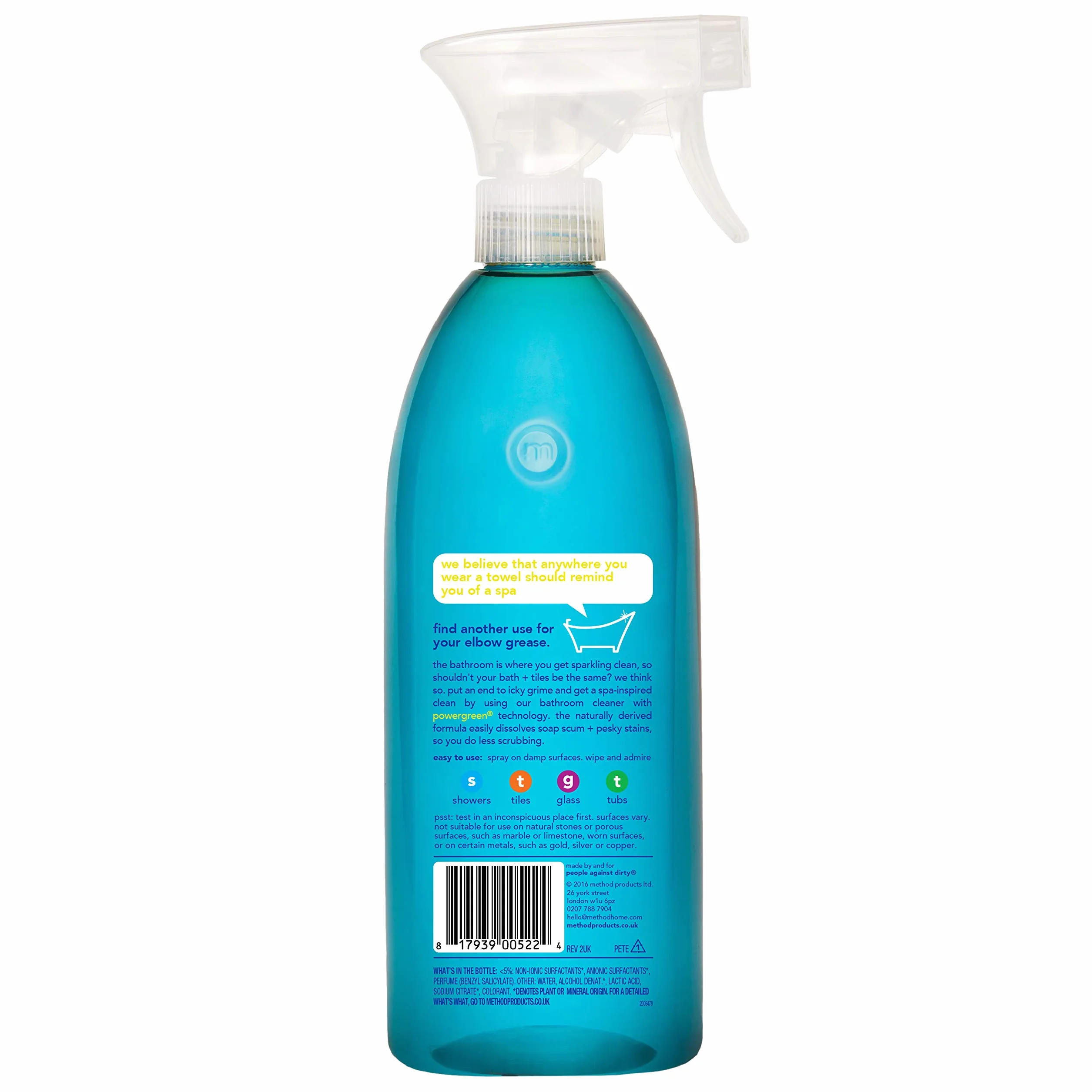 Metoda czyszczenia łazienki spray eukaliptus mięta, 828 ml