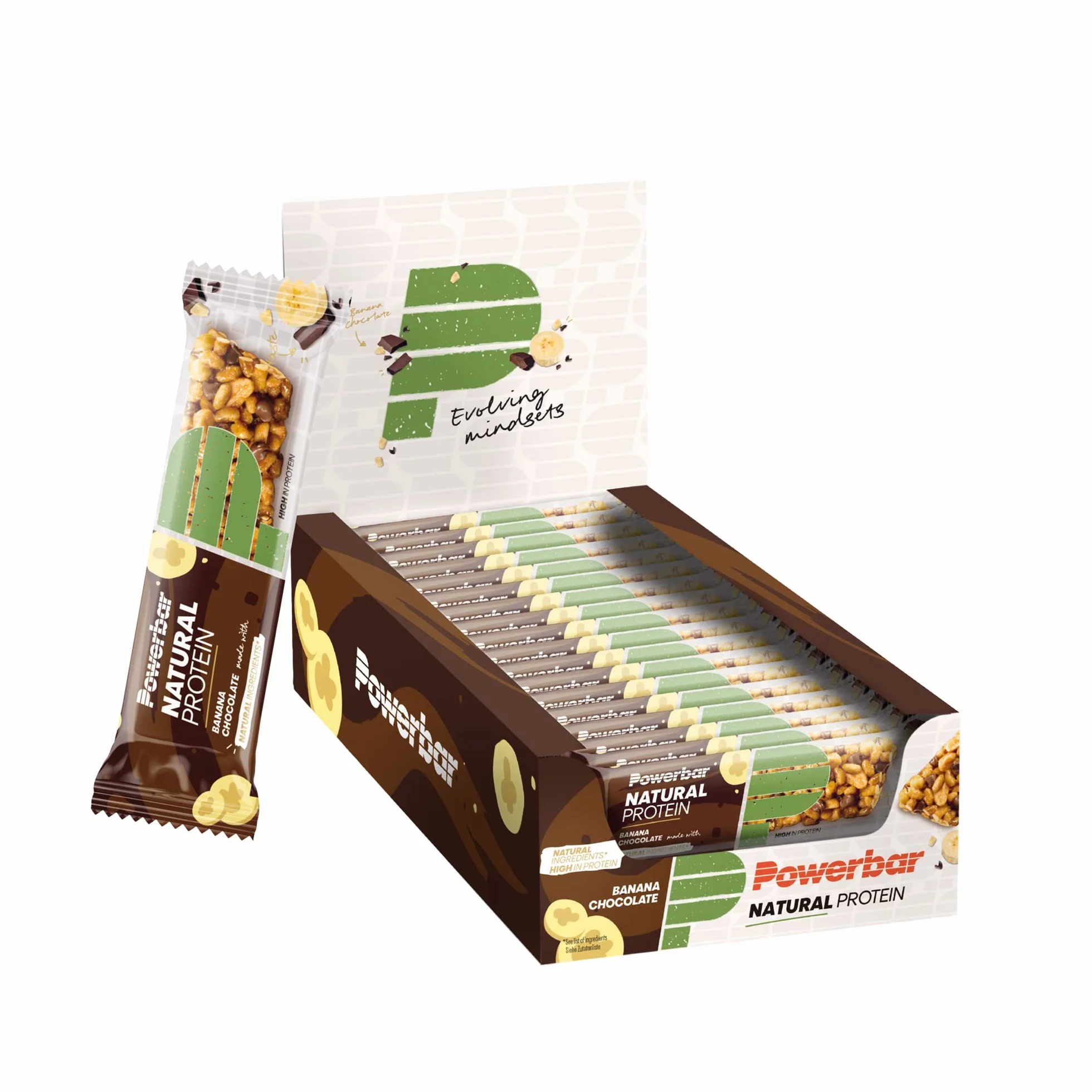 Powerbar Natural Protein Banana Chocolate 18 x 40 g Wegański Batonik Proteinowy